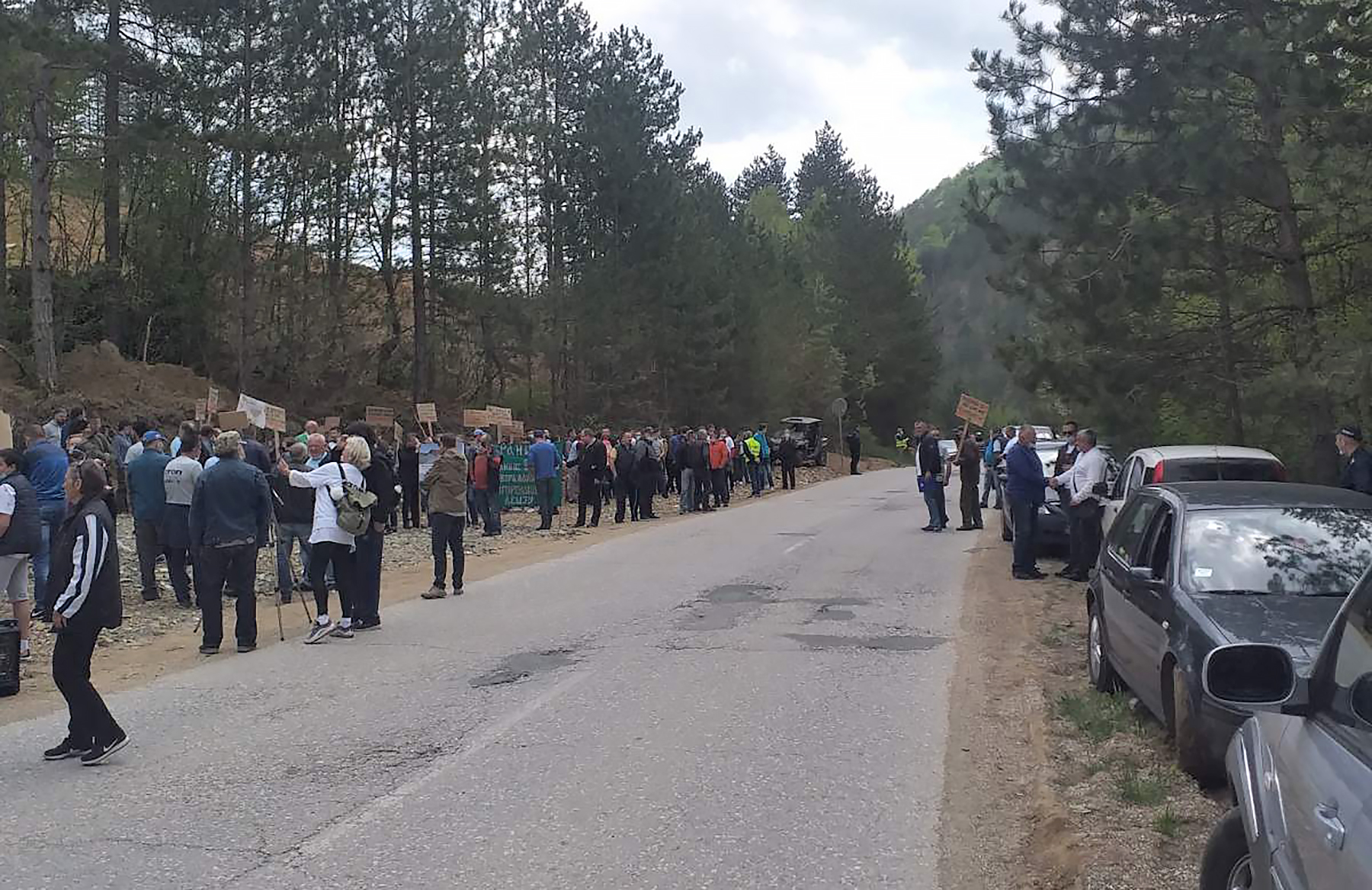 03.05.2021 radjevica protest na kamenolomu, kamenoilom  Rađevica protes