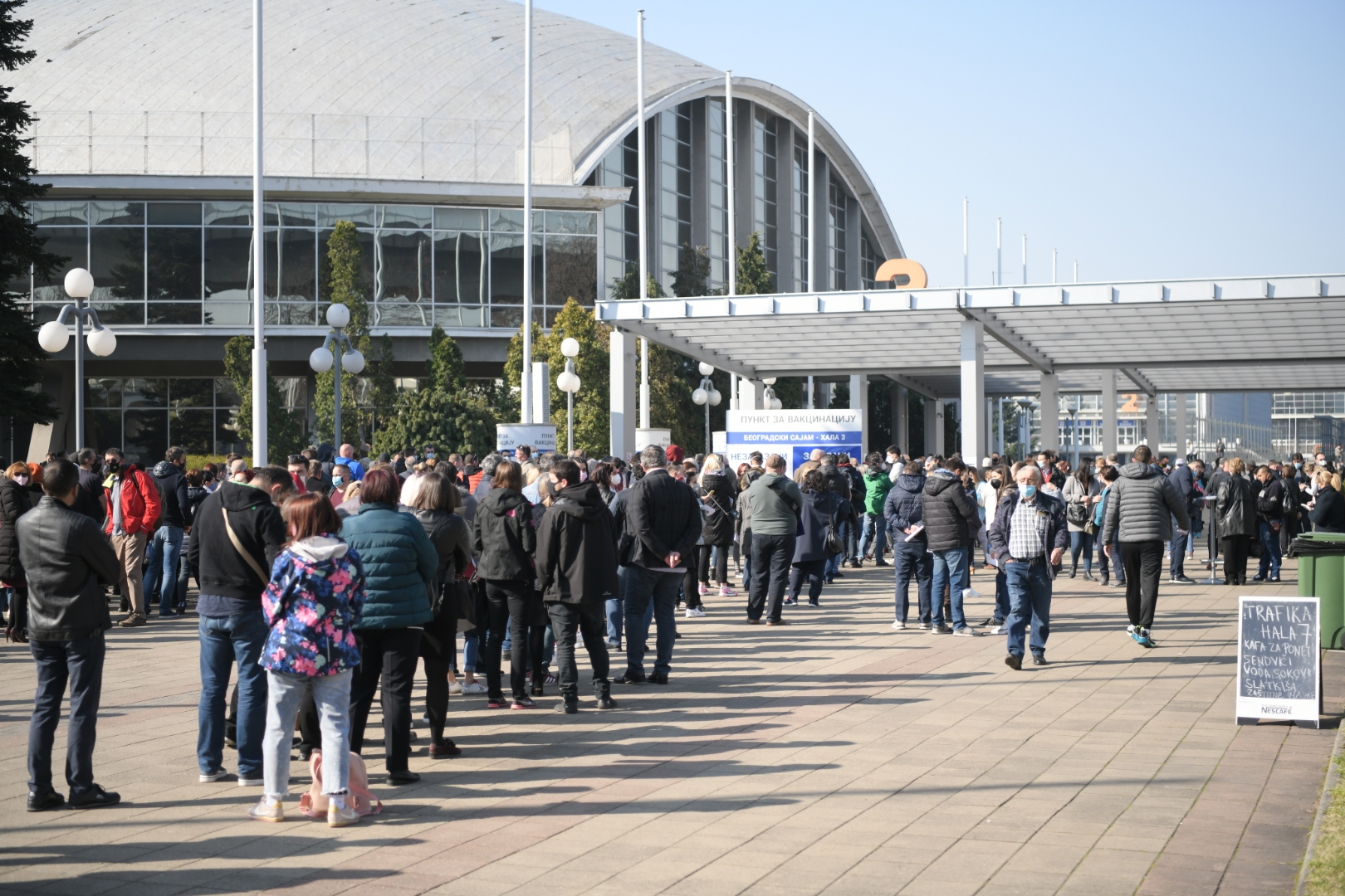 Beograd 27. mart 2021. Vakcinacija na beogradskom sajmu, vakcina Foto:Dragan Mujan/Nova.rs