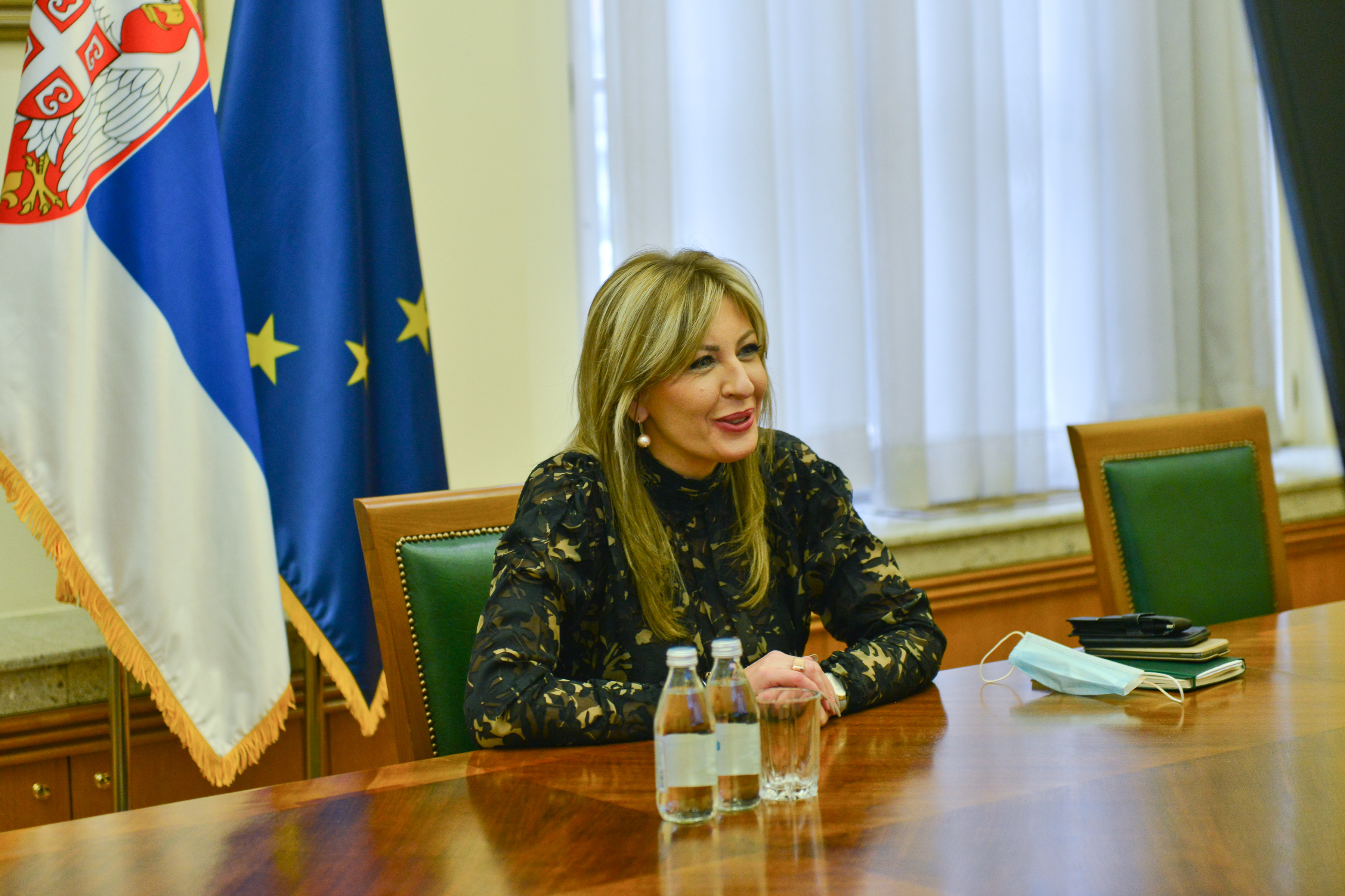 Jadranka Joksimović, Mihael Rot
Beograd, 11. decembra 2020.- Ministar za evropske integrcije Jadranka Joksimovic odrzala je video sastanak sa nemackim drzavnim ministrom za evropske poslove Mihaelom Rotom. FOTO TANJUG/ STRAHINJA ACIMOVIC/ nr
