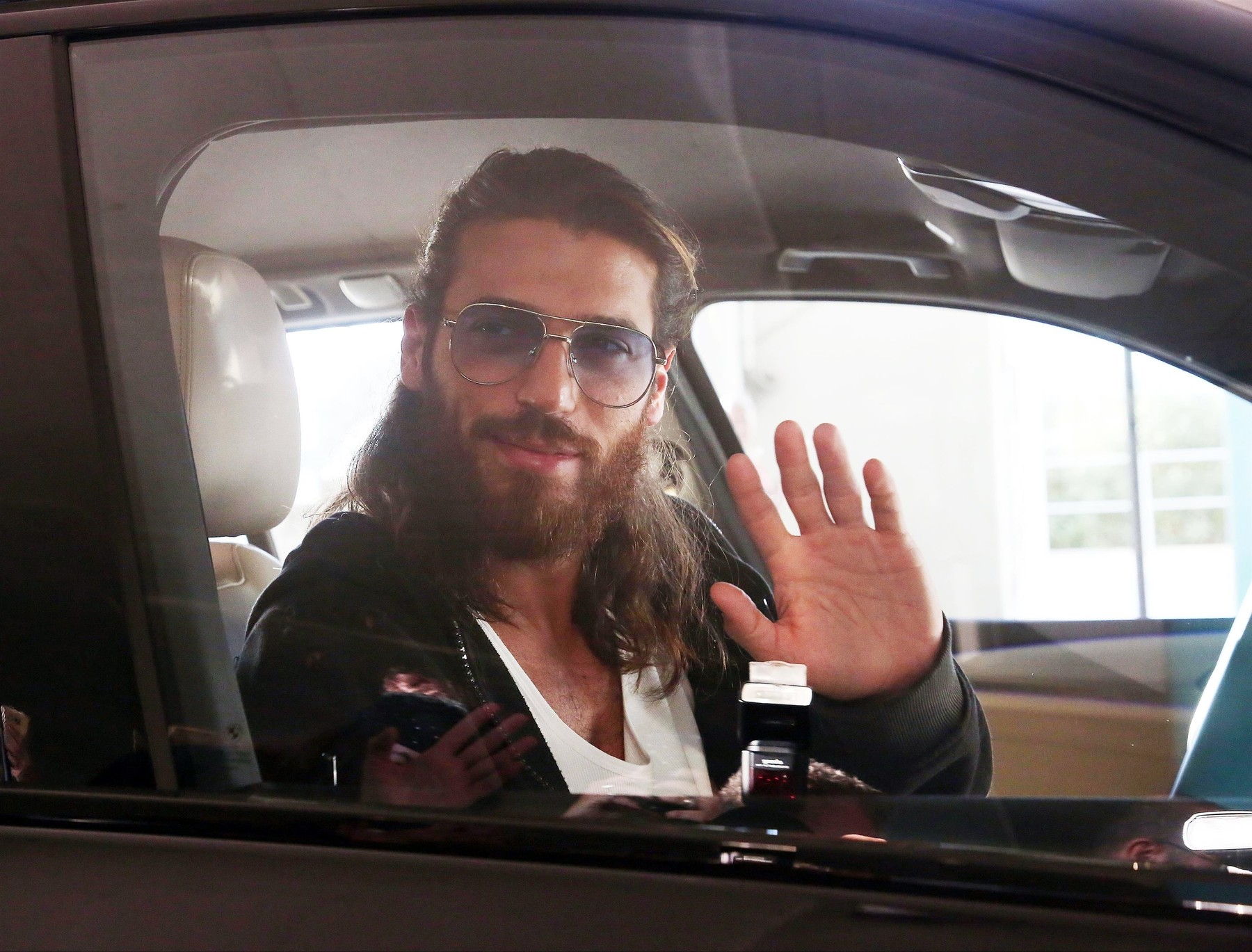 Turkish actor Can Yaman arrives at Athens airport in Greece