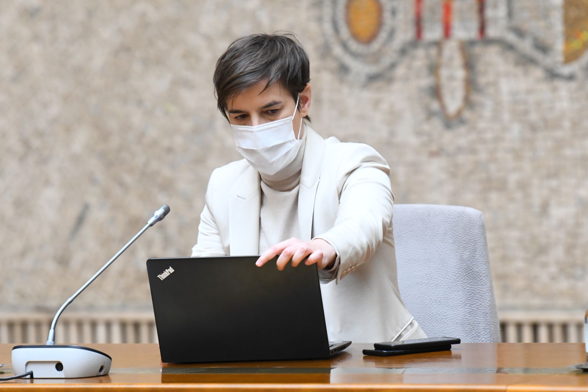 Beograd 09.02.2021. Ana Brnabić. Krizni štab, sednica kriznog štaba Foto: Goran Srdanov/Nova.rs