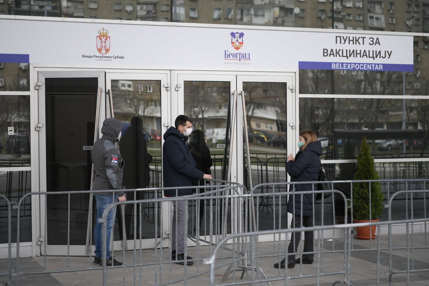 Beograd, 16.02.2021. Belexpocentar, Belekspocentar, Belekspo centar, Vakcinacija, prazno, zatvoreno, zatvoren Foto: Dragan Mujan/Nova.rs