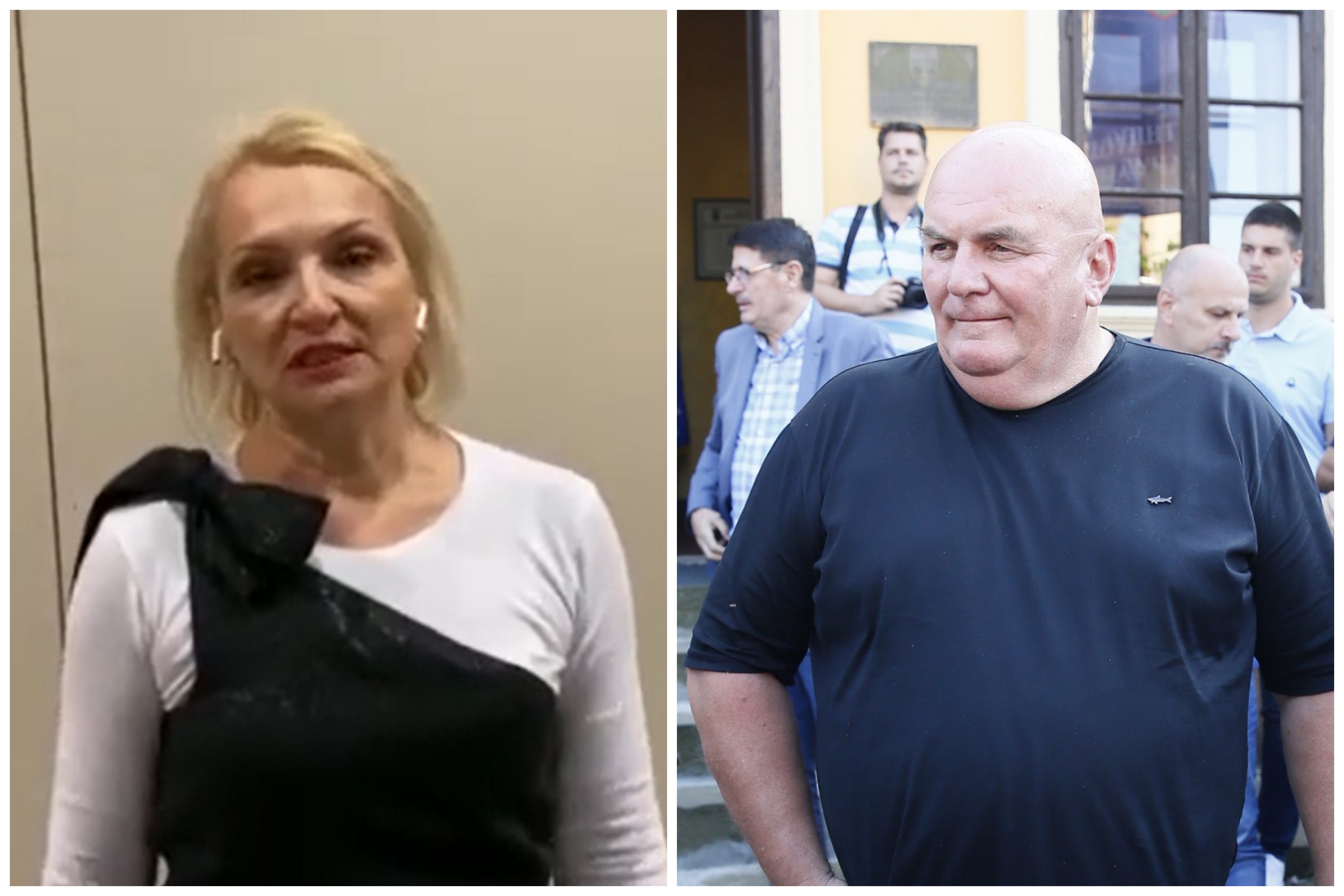 Biserka Jakovljević i Dragan Marković Palma. Foto: Printscreen/YouTube/Kopernikus RTV Jagodina, Goran Srdanov