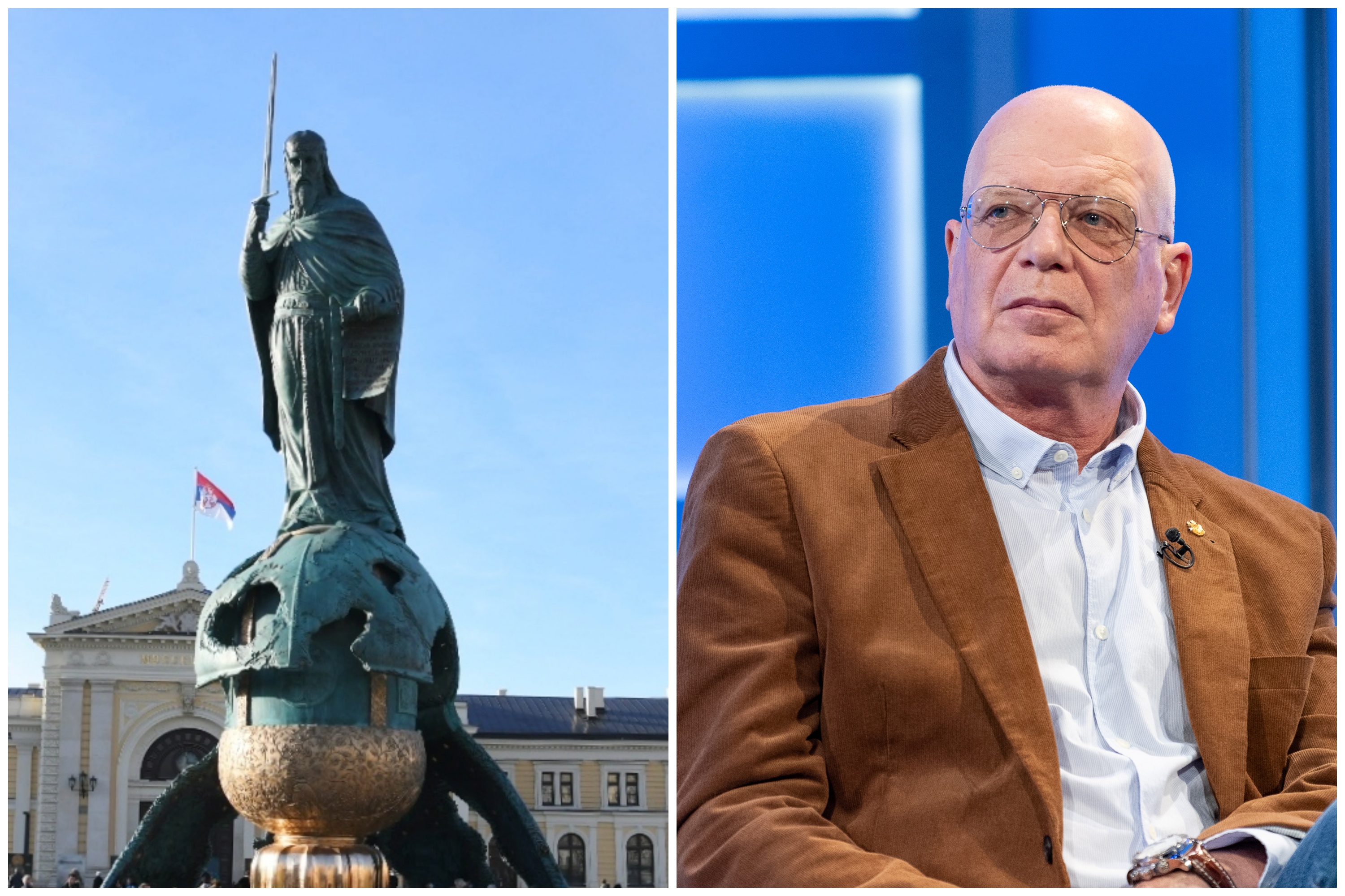Milan St. Protić, spomenik Stefanu Nemanji, kombo