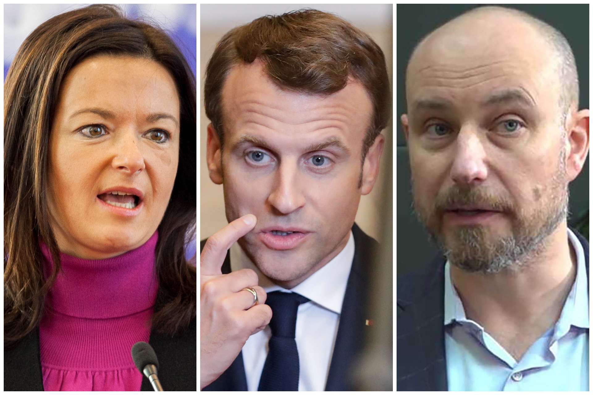Vladimir Bilčik, Emanuel Makron, Tanja Fajon kombo