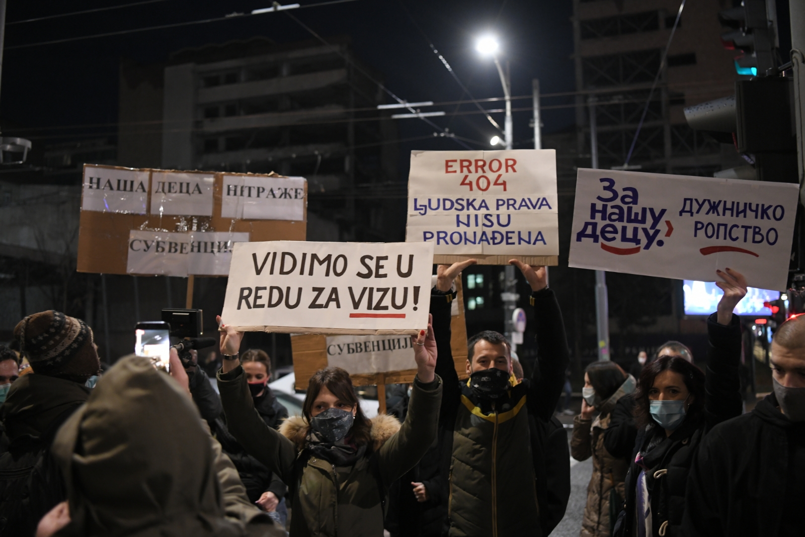 Beograd 30. decembar 2020. Protest preduzetnika ispred Vlade Srbije Foto:Dragan Mujan/Nova.rs