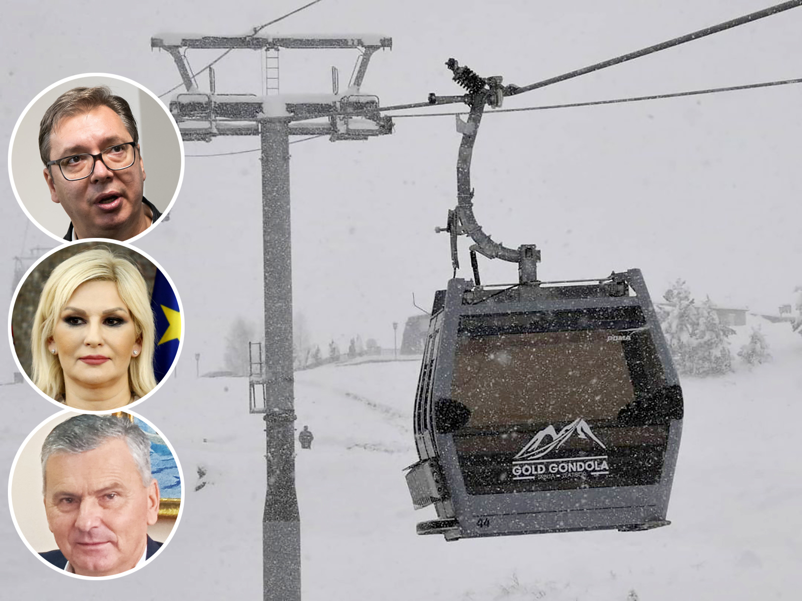 Gondola kombo, Aleksandarv Vucic, Zorana Mihajlovic, Milan Stamatovic