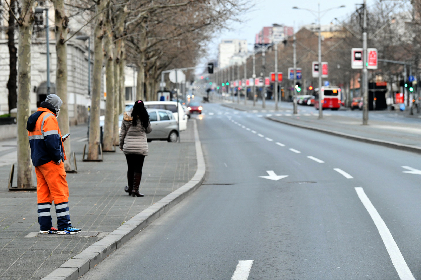 Beograd 23.03.2020. Beogradske ulice, policijski čas,vanredno stanje koronavirus, prazne ulice, prazan grad, grafska čistoća Foto: Vladislav Mitić/Nova.rs