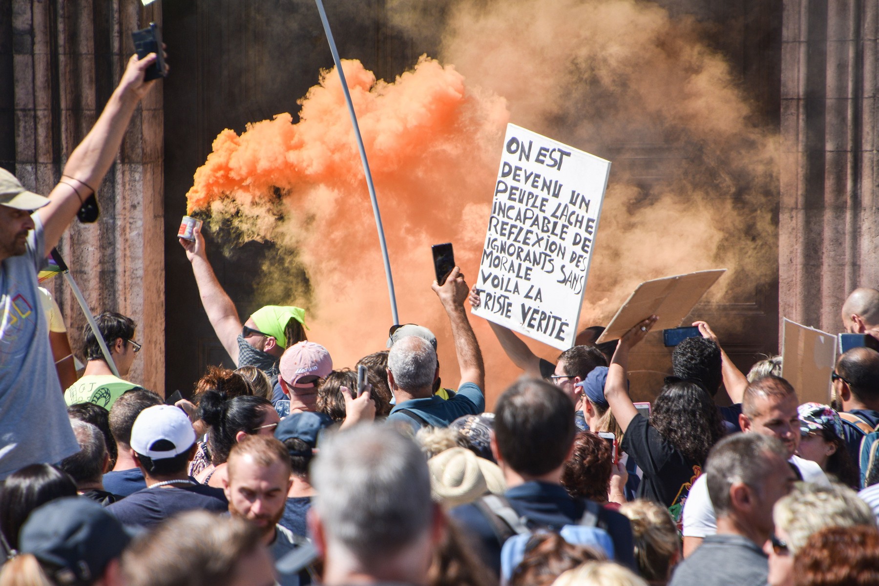 Second Health pass demonstration in Marseille, France - 17 Jul 2021