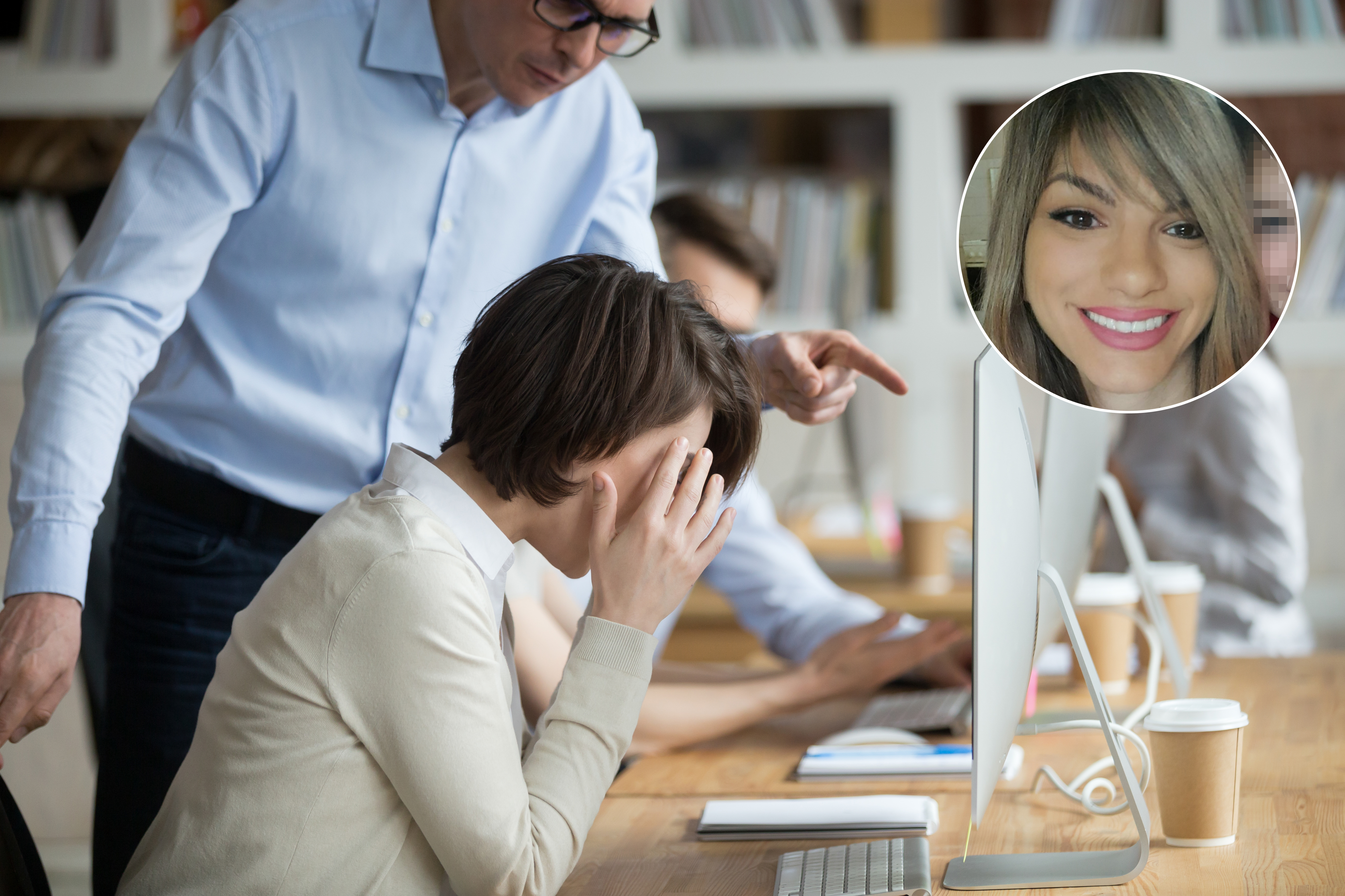 Stressed,Employee,Intern,Suffering,From,Gender,Discrimination,Or,Unfair,Criticism