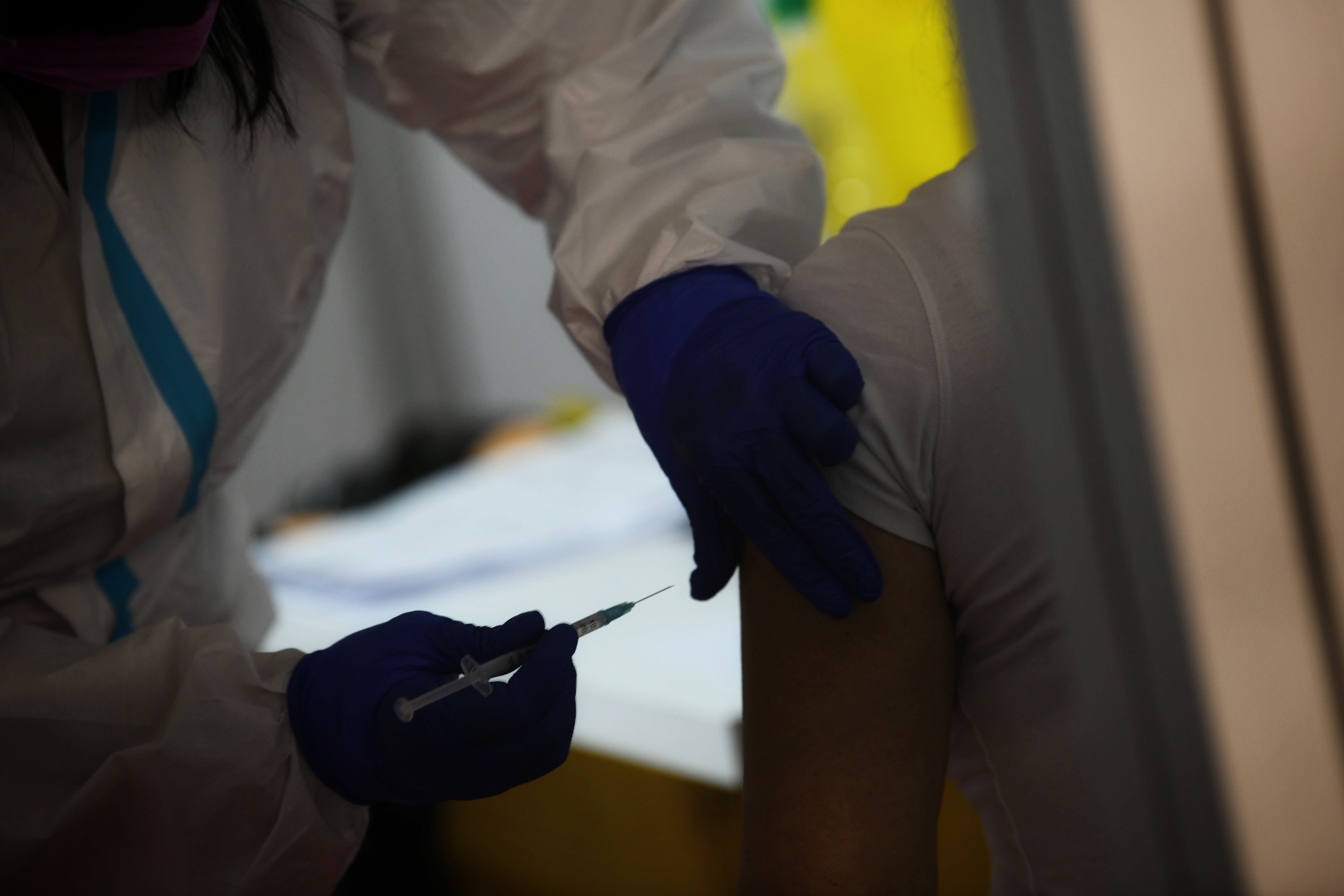 Beograd 26.03.2021. Beogradski sajam, vakcinacija, koronavirus, stranci, strani državljani Foto: Vesna Lalić/Nova.rs