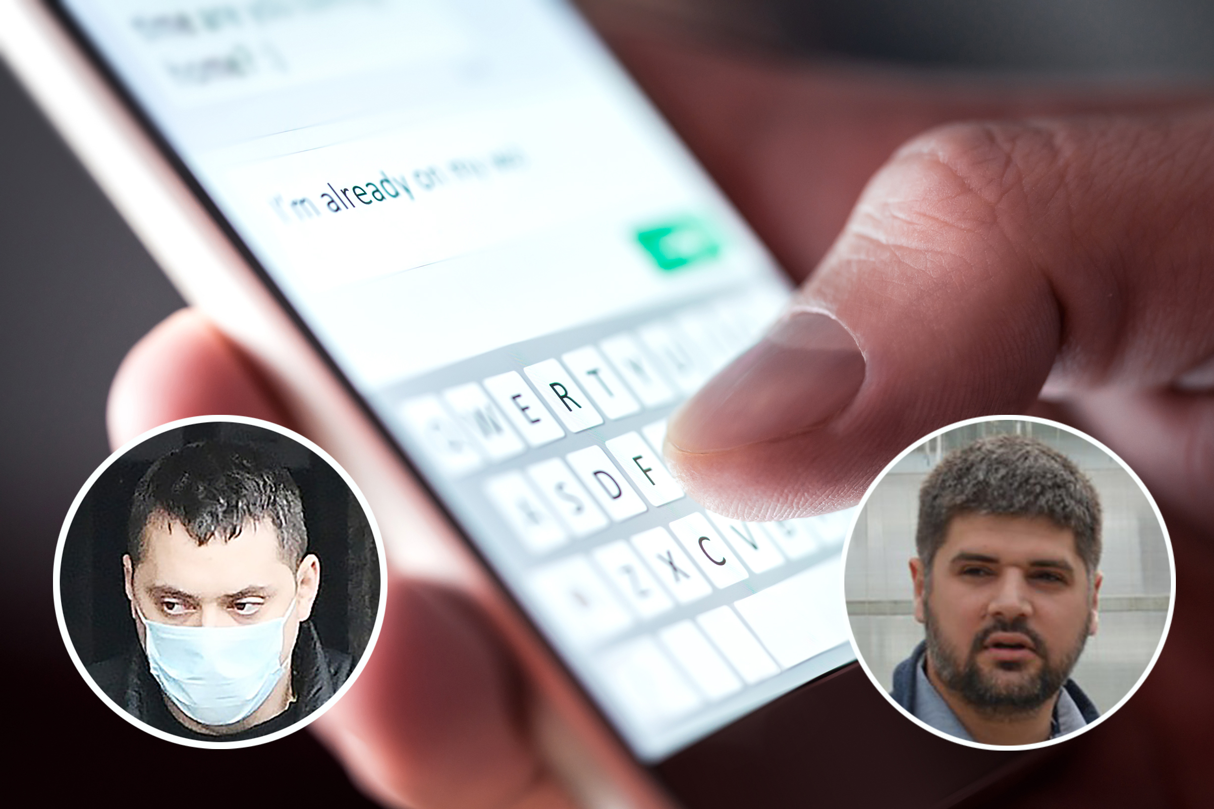 Man,Sending,Text,Message,And,Sms,With,Smartphone.,Guy,Texting