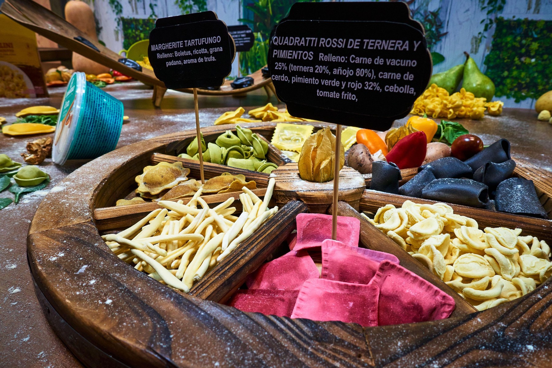 Madrid, Spain. 18th Oct, 2021.  34th Salon Gourmets.  Italian food products. IFEMA, Madrid, Spain. Credit: EnriquePSans / Alamy Live News