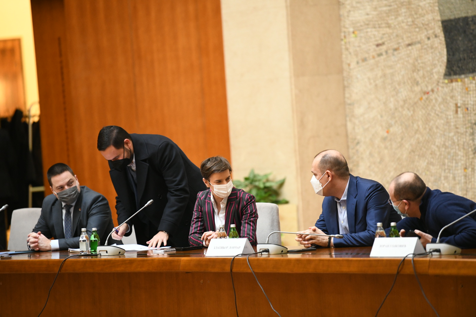 Beograd, 19.01.2021. Palata Srbija, sednica krizni štab, Ana Brnabić, Zlatibor Lončar Foto: Vesna Lalić/Nova.rs