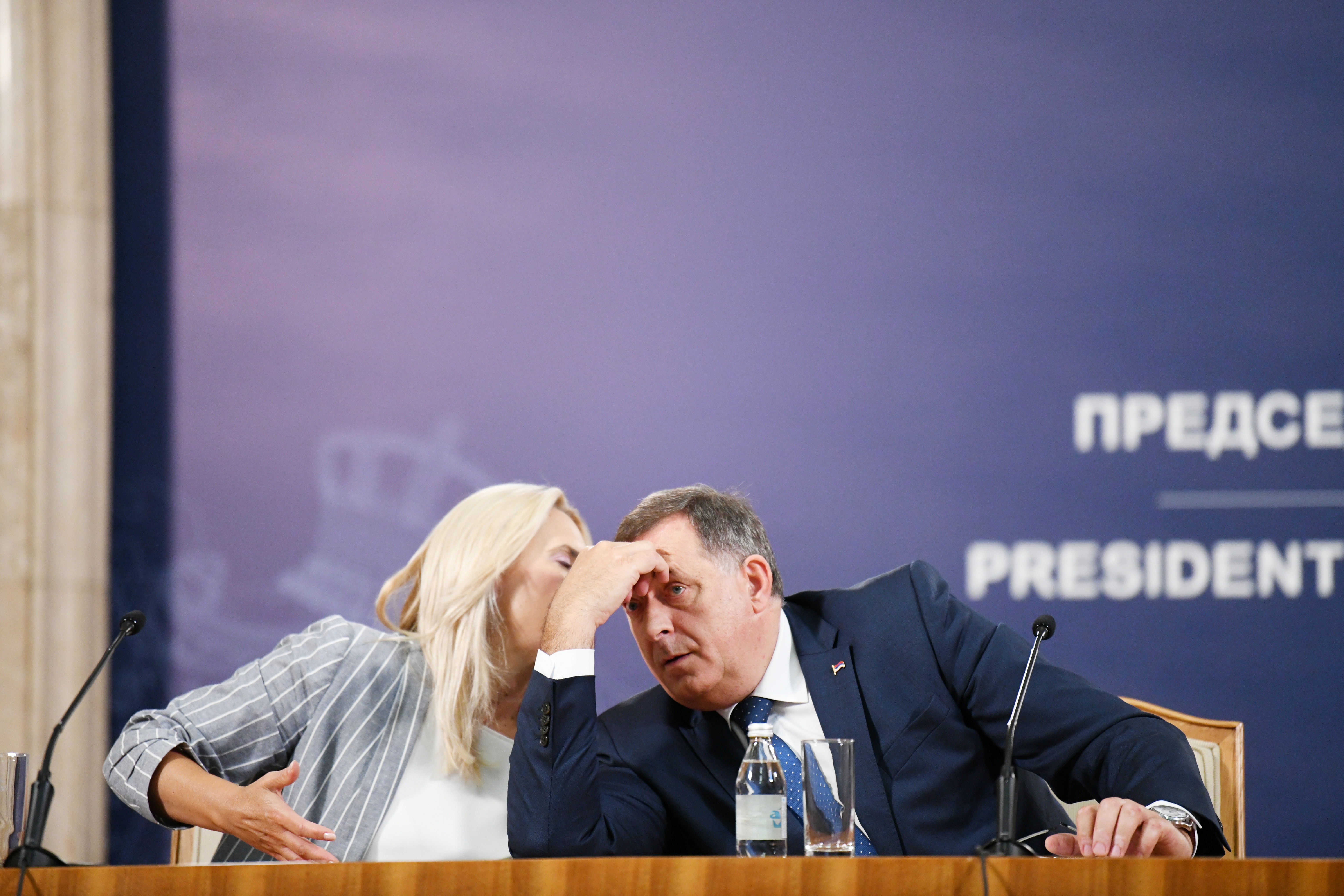 Beograd 26.08.2020. Željka Cvijanović, Milorad Dodik. Sastanak, susret Aleksandra Vučića i Milorada Dodika u Beogradu Foto: Vesna Lalić/Nova.rs