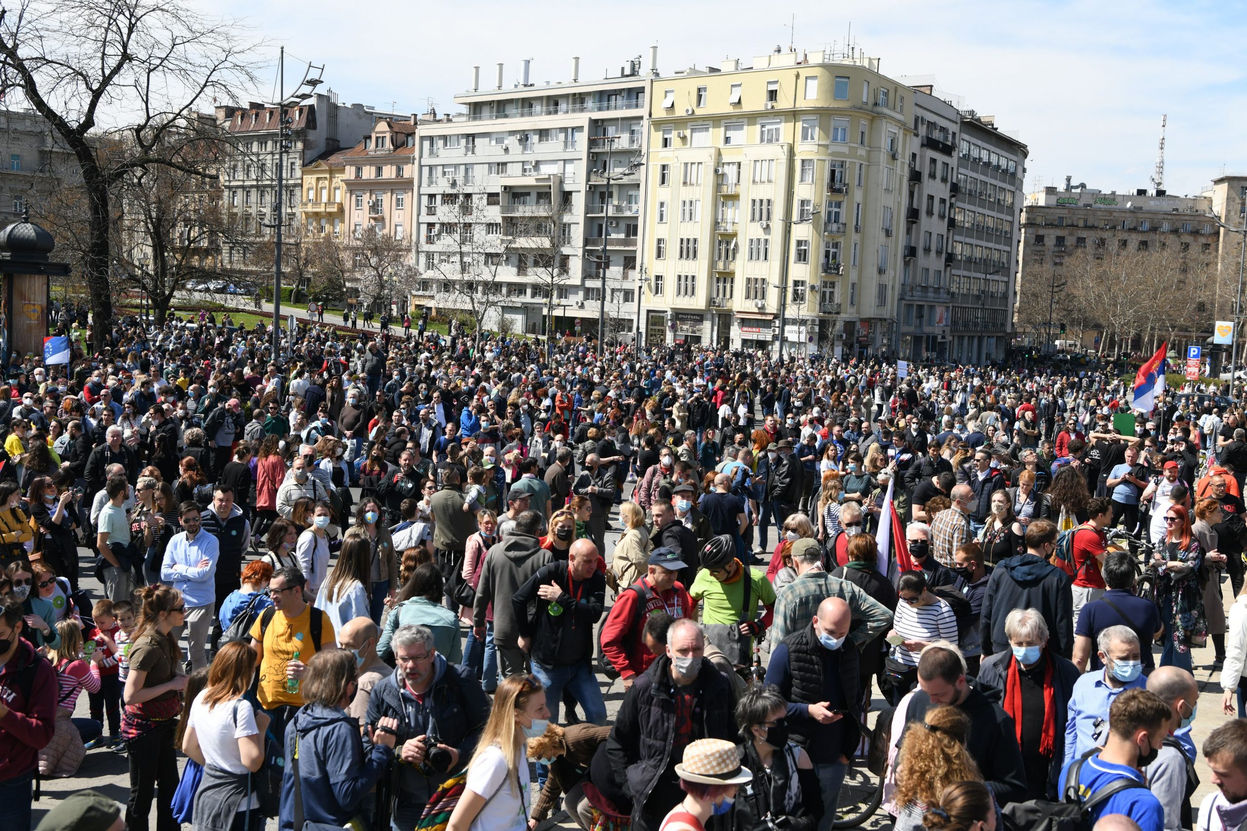 Beograd 10.04.2021. Ekološki ustanak, protest, ekologija Foto: Goran Srdanov/Nova.rs