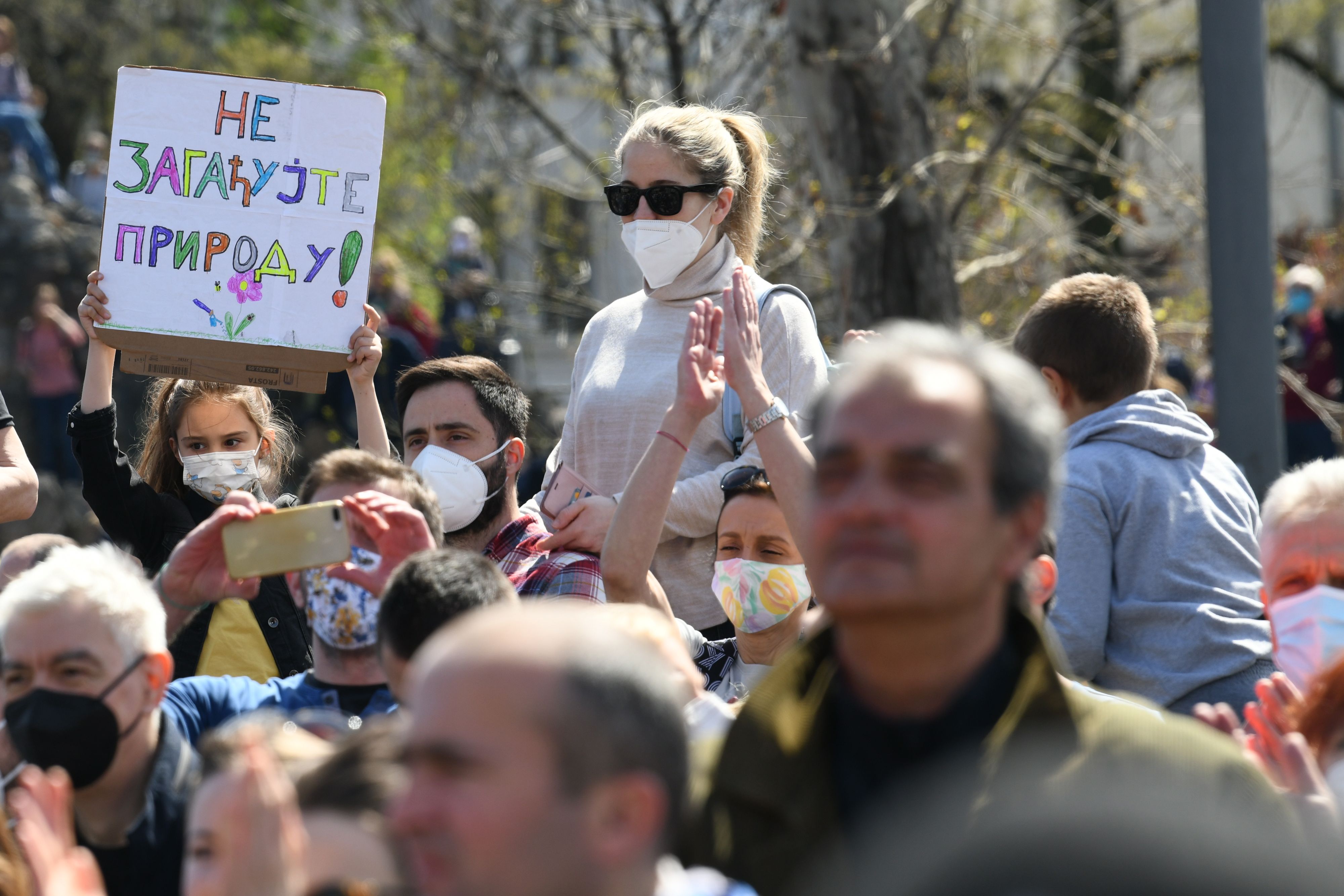Beograd 10.04.2021. Ekološki ustanak, protest, ekologija Foto: Goran Srdanov/Nova.rs
