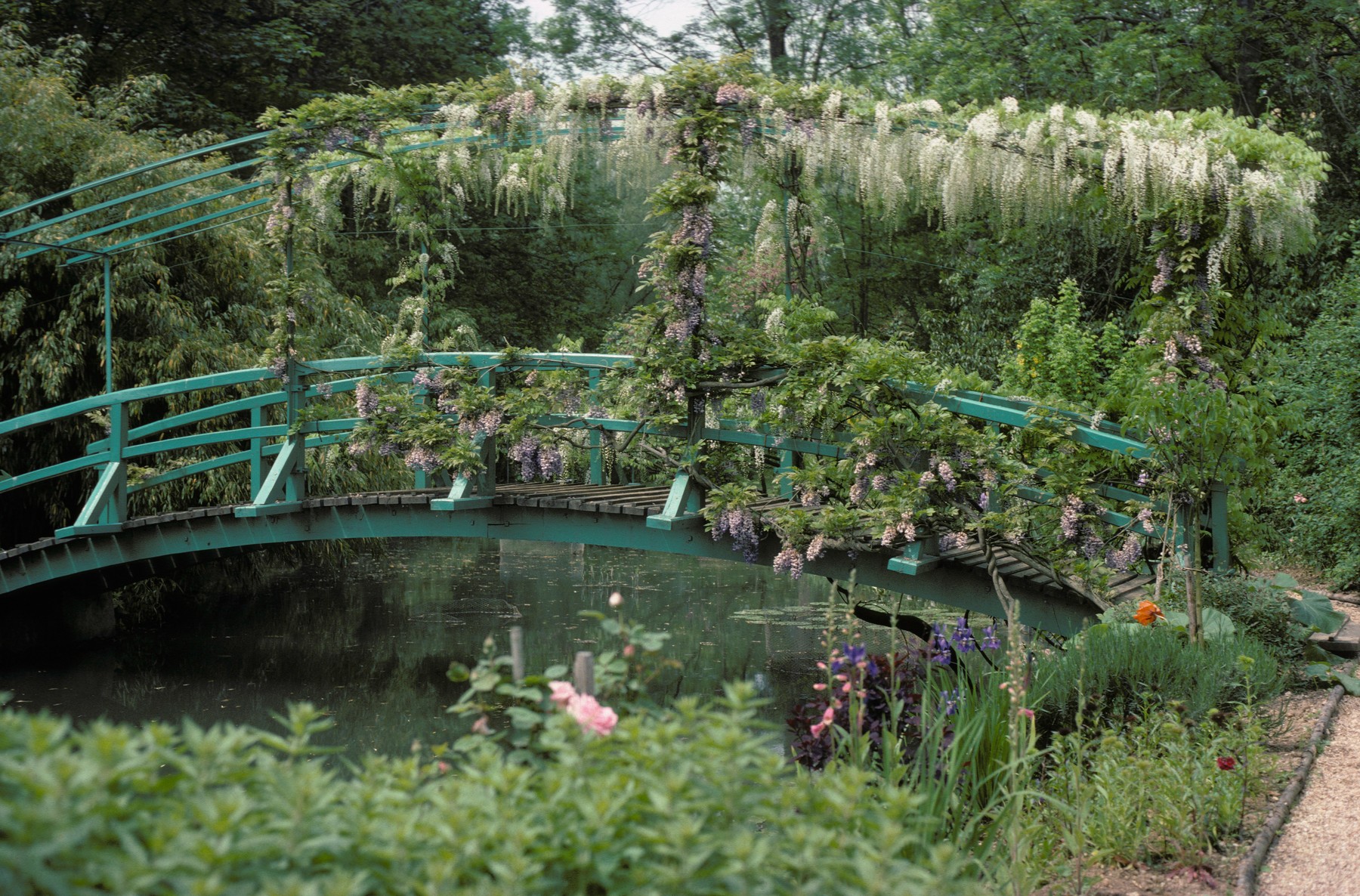 Giverny, Maison Monet, japan. Brücke