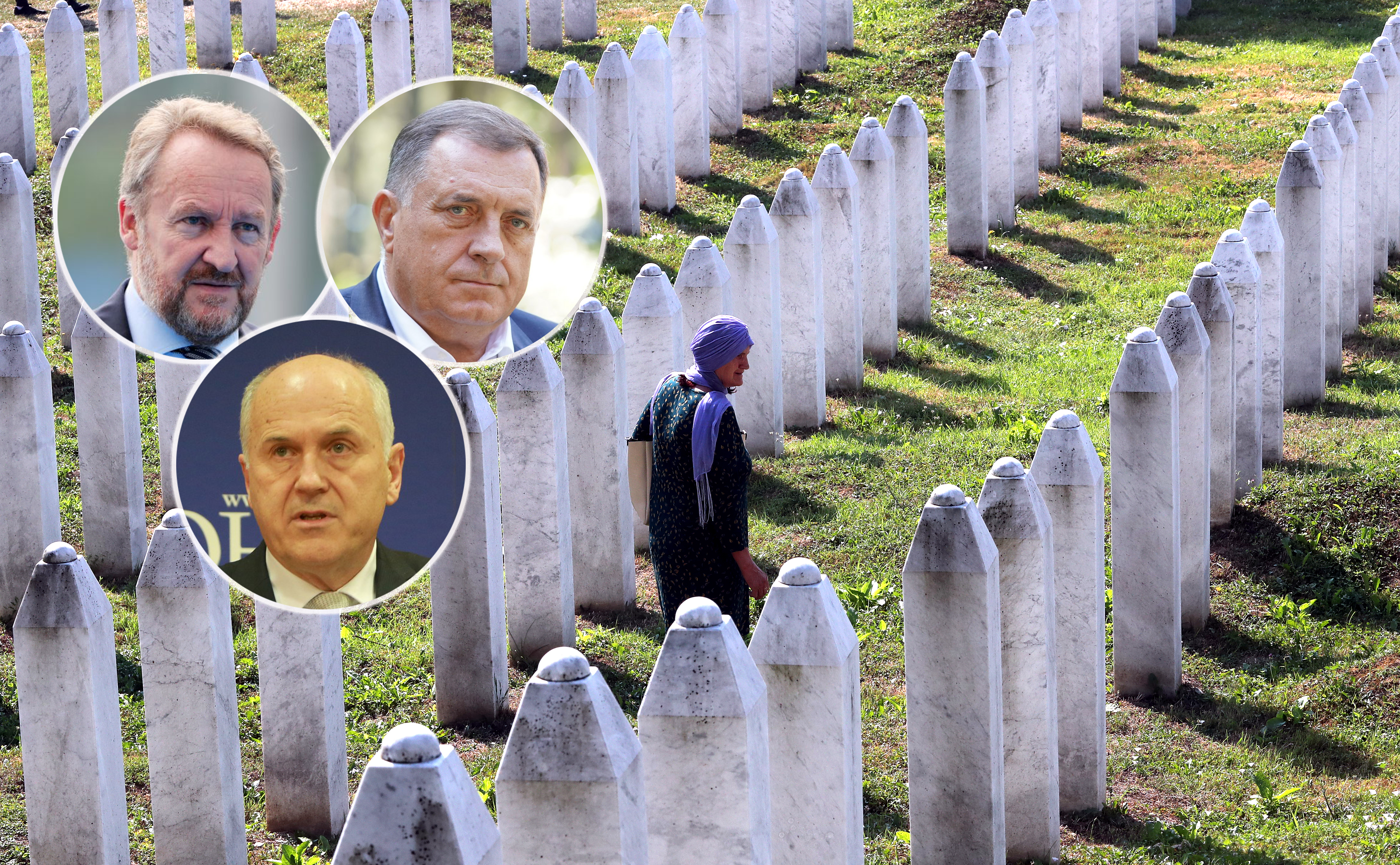 Srebrenica, Izetbegović, Dodik, Incko 26th anniversary of the Srebrenica genocide