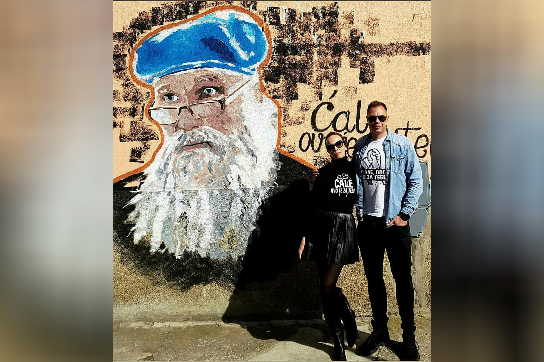 Ćale ovo je za tebe, mural, Petar Đurić, Petar Djurić Petar Đurić Foto: Instagram/petar_djuric_