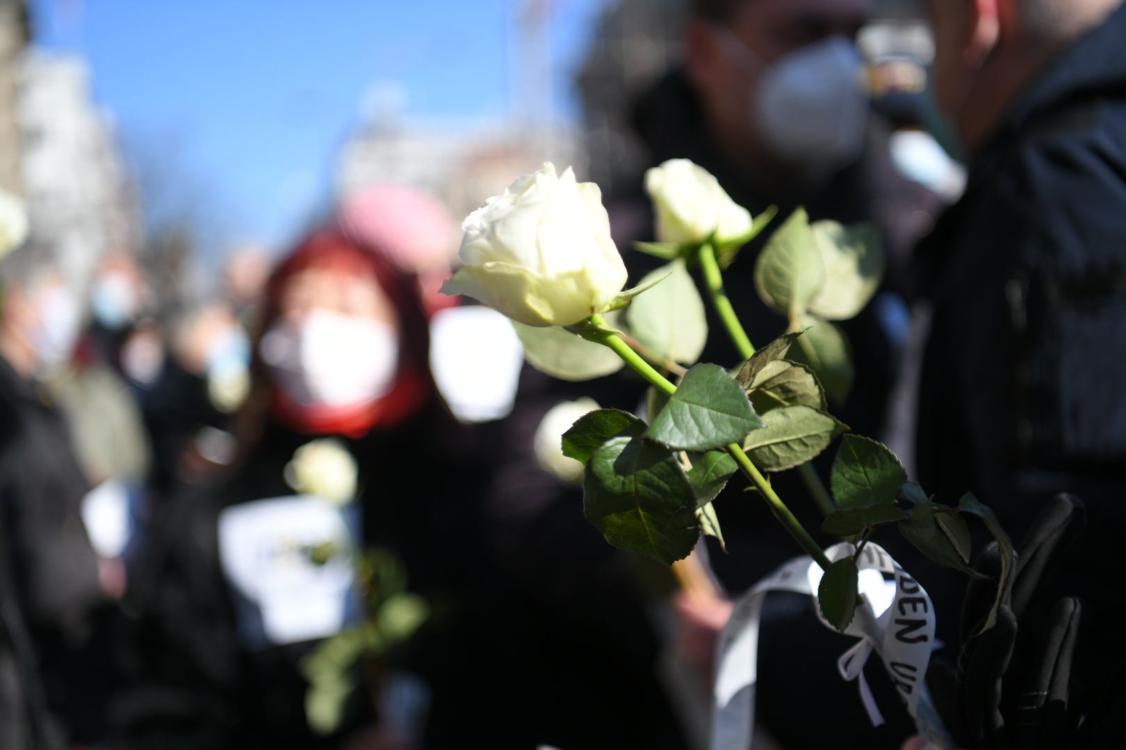 Beograd 15.02.2021. Protest Sindikata lekara i farmaceuta ispre Vlade Srbije. Sindikat lekara i farmaceuta, Vlada Srbije Foto: Nemanja Jovanović/Nova.rs