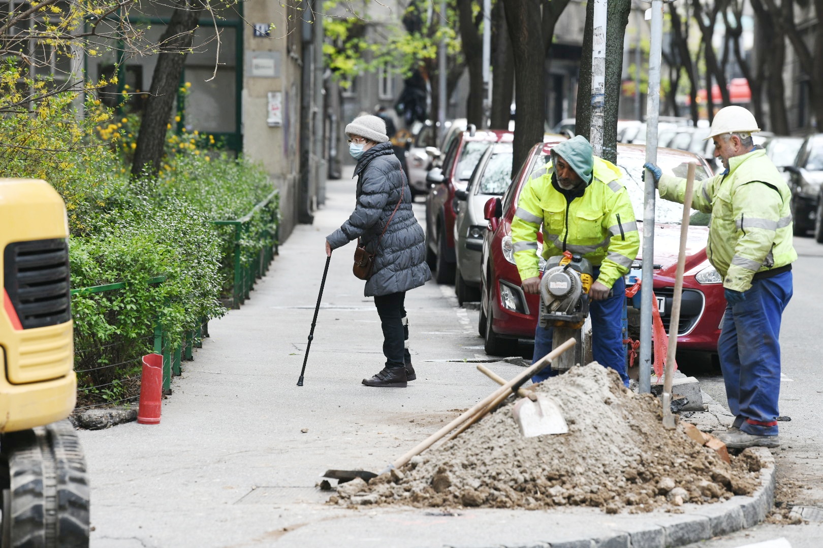 beograd 15.04.2021 Majke Jevrosime ulica radovi majtori popravka rekonstrukcija
