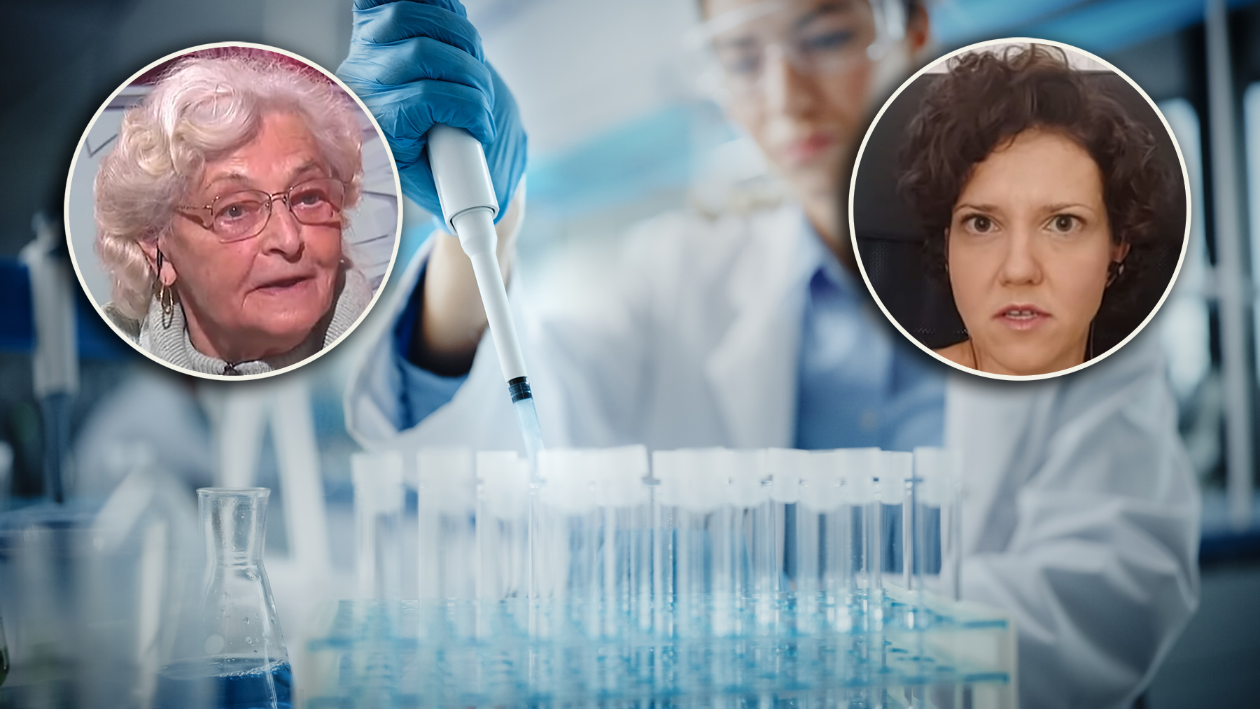 Gligić, Emina, kombo
Medical Research Laboratory: Portrait of a Beautiful Female Scientist in Goggles Using Micro Pipette for Test Analysis. Advanced Scientific Lab for Medicine, Biotechnology, Microbiology Development