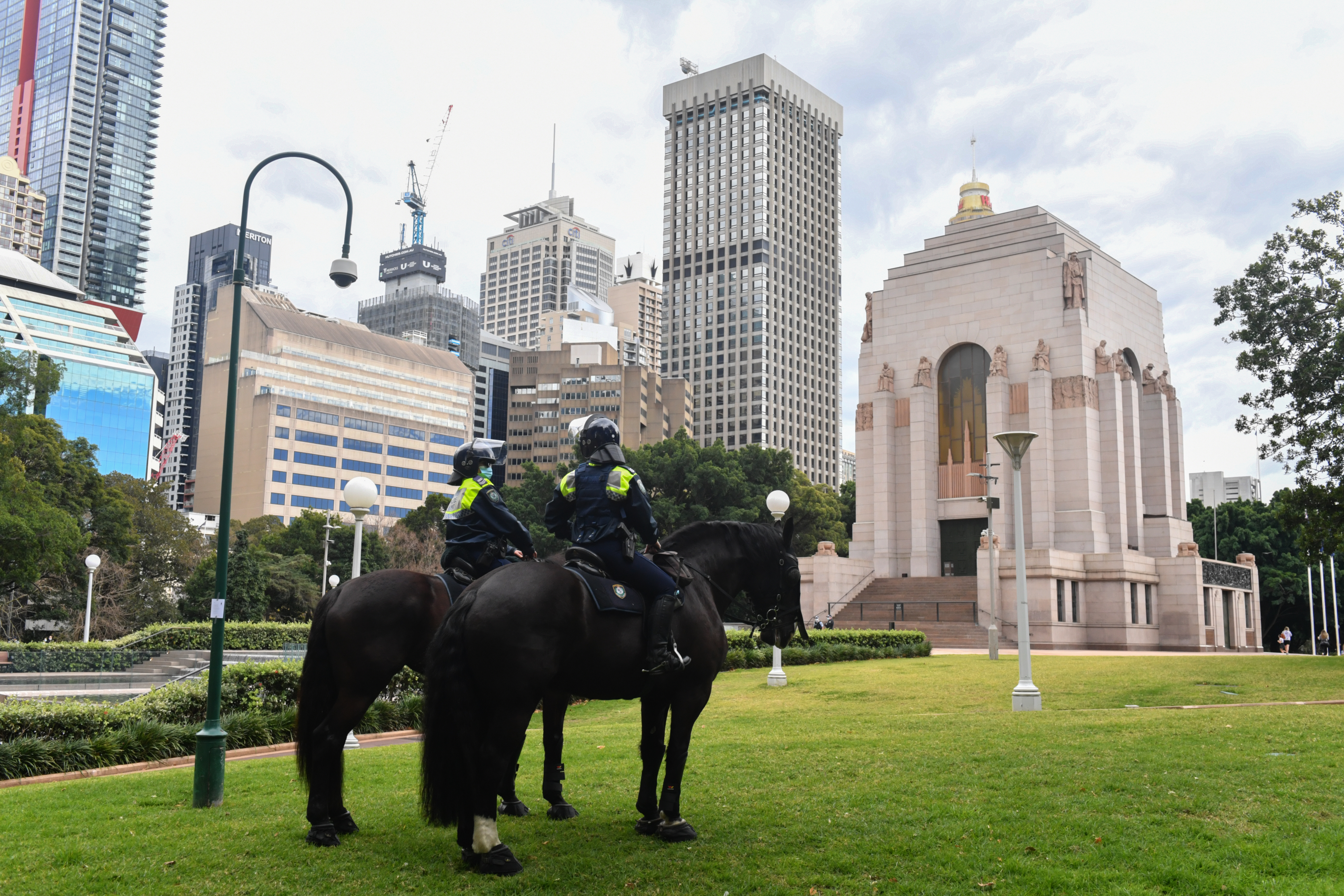 Anti-lockdown protest in Sydney, Australia
