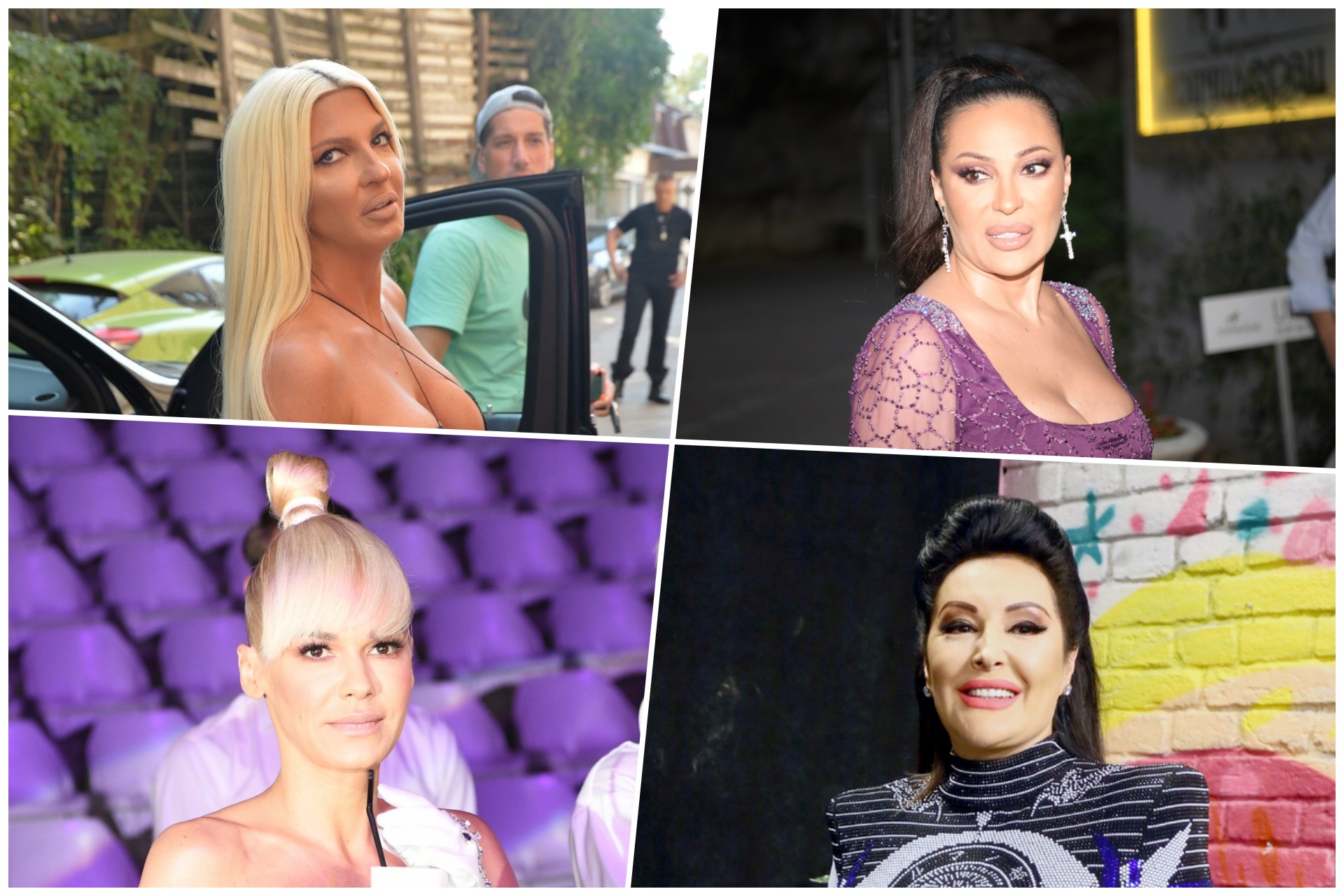 Jelena Karleuša, Ceca, Nataša Bekvalac, Dragana