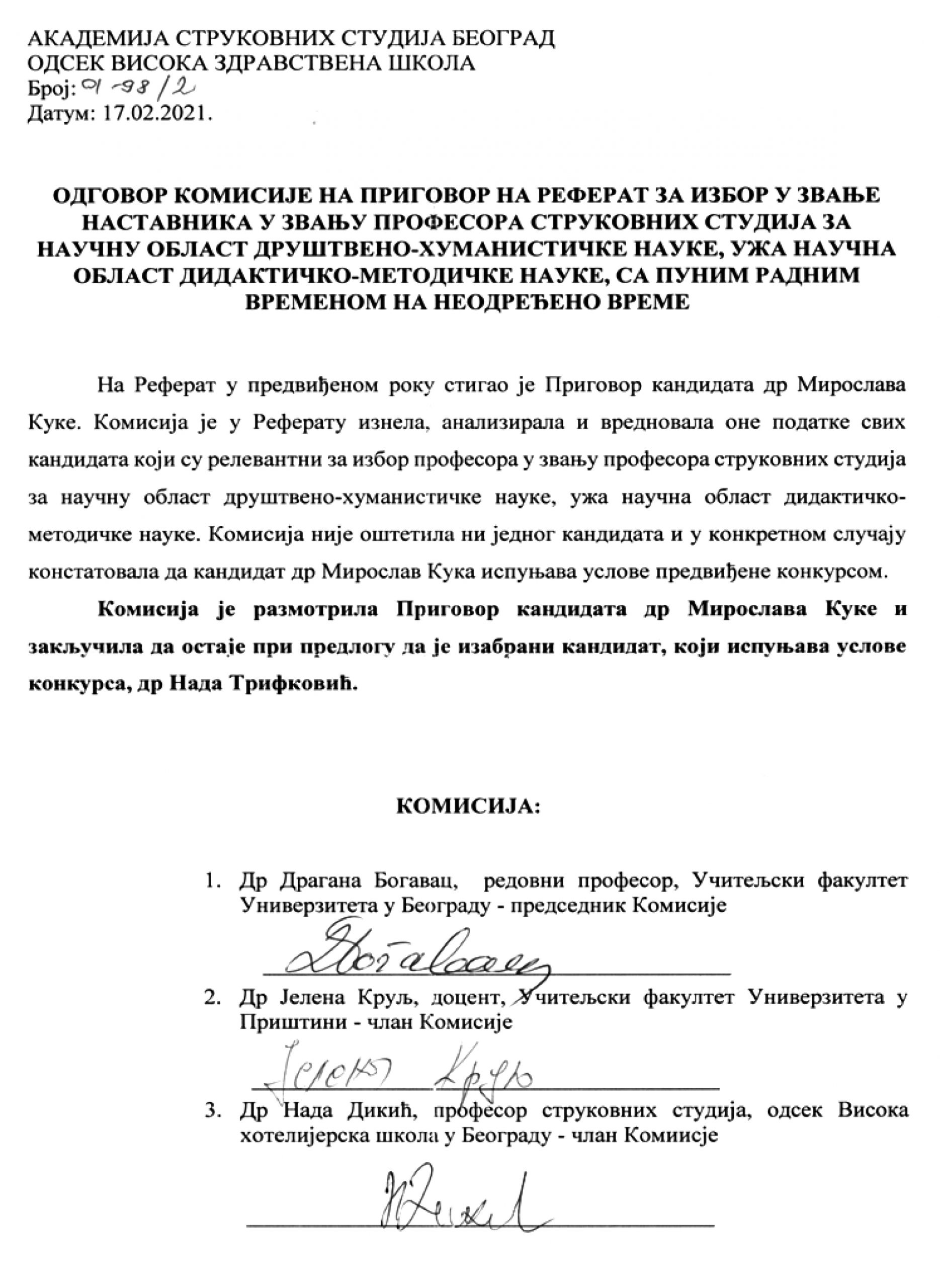 Miroslav Kuka, dokument Foto: Nova.rs