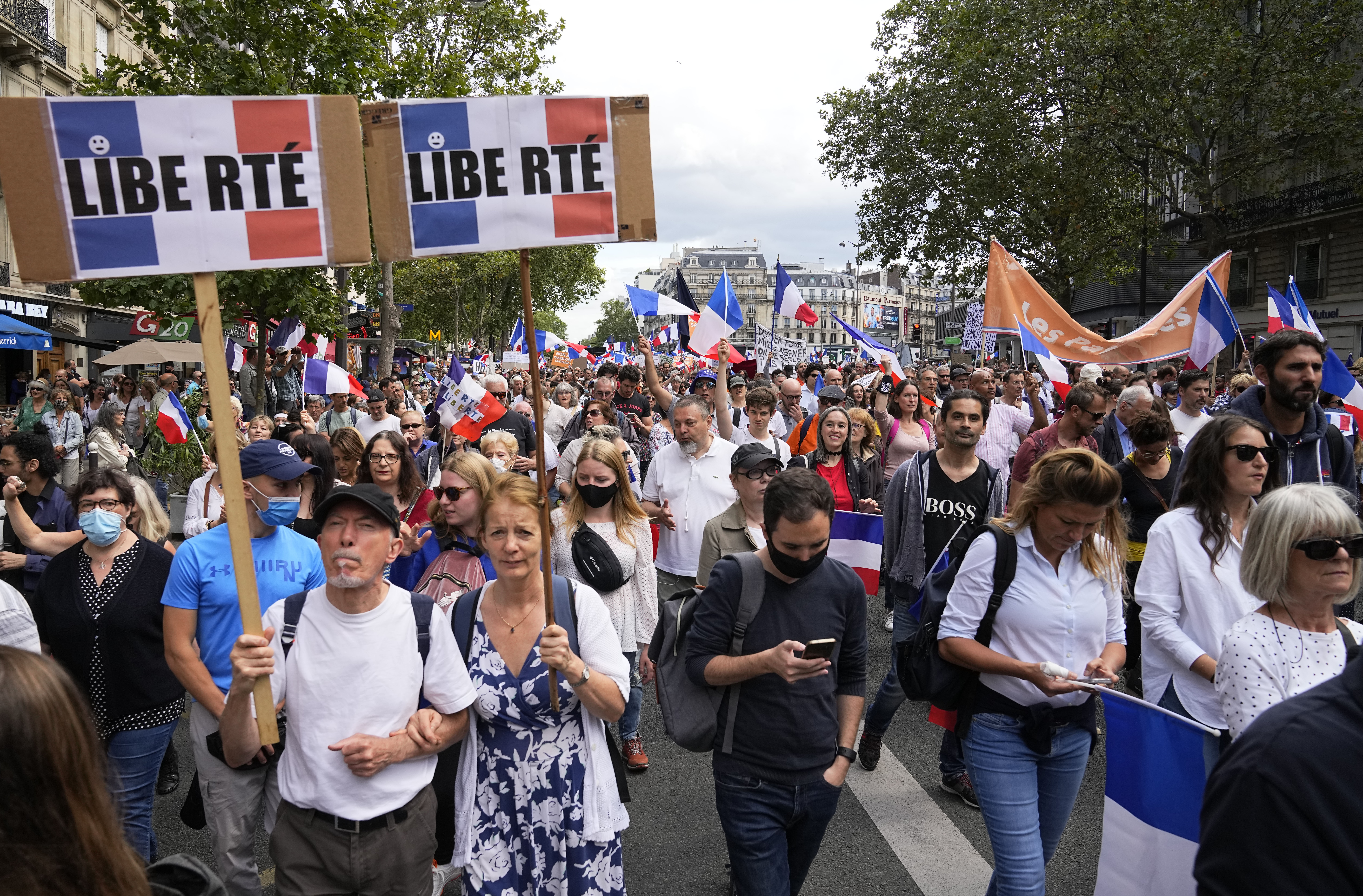 France Virus Outbreak Protests