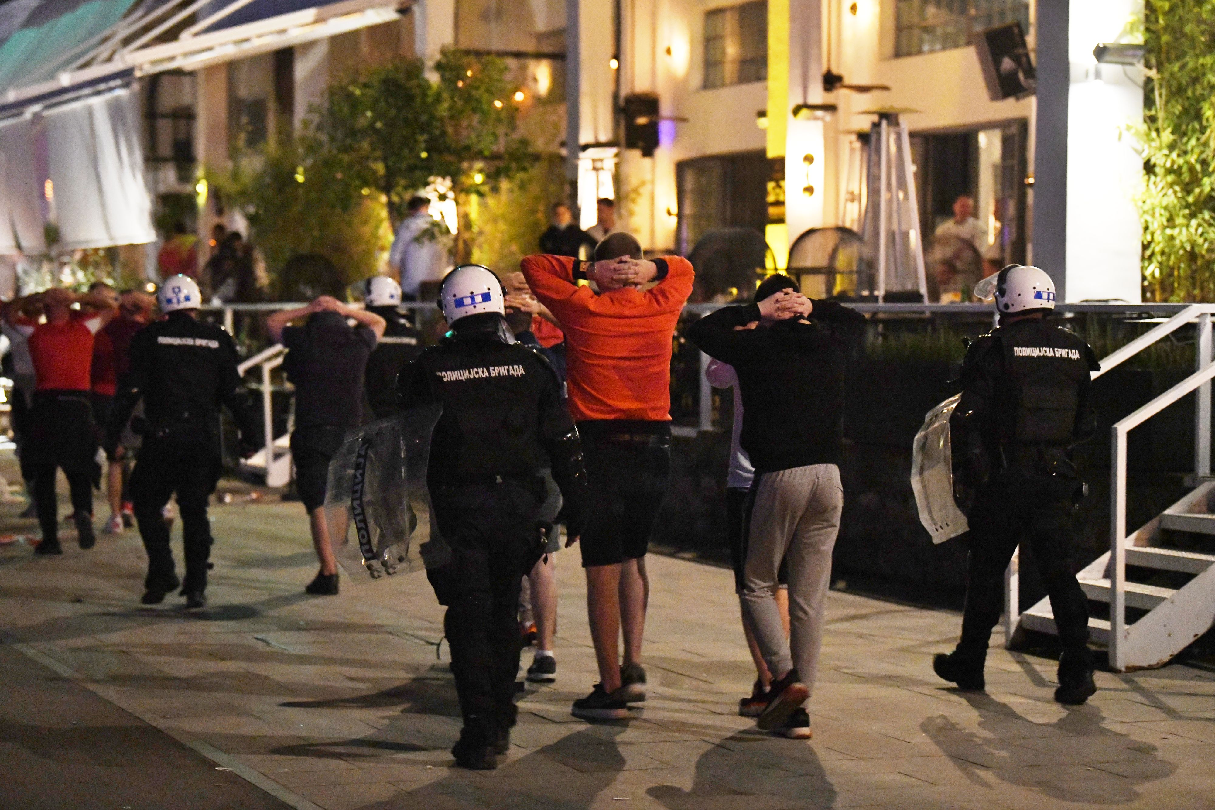 Beograd, 22.05.2021. Beton hala, specijalci, policija, tuča navijača Foto: Goran Srdanov/Nova.rs