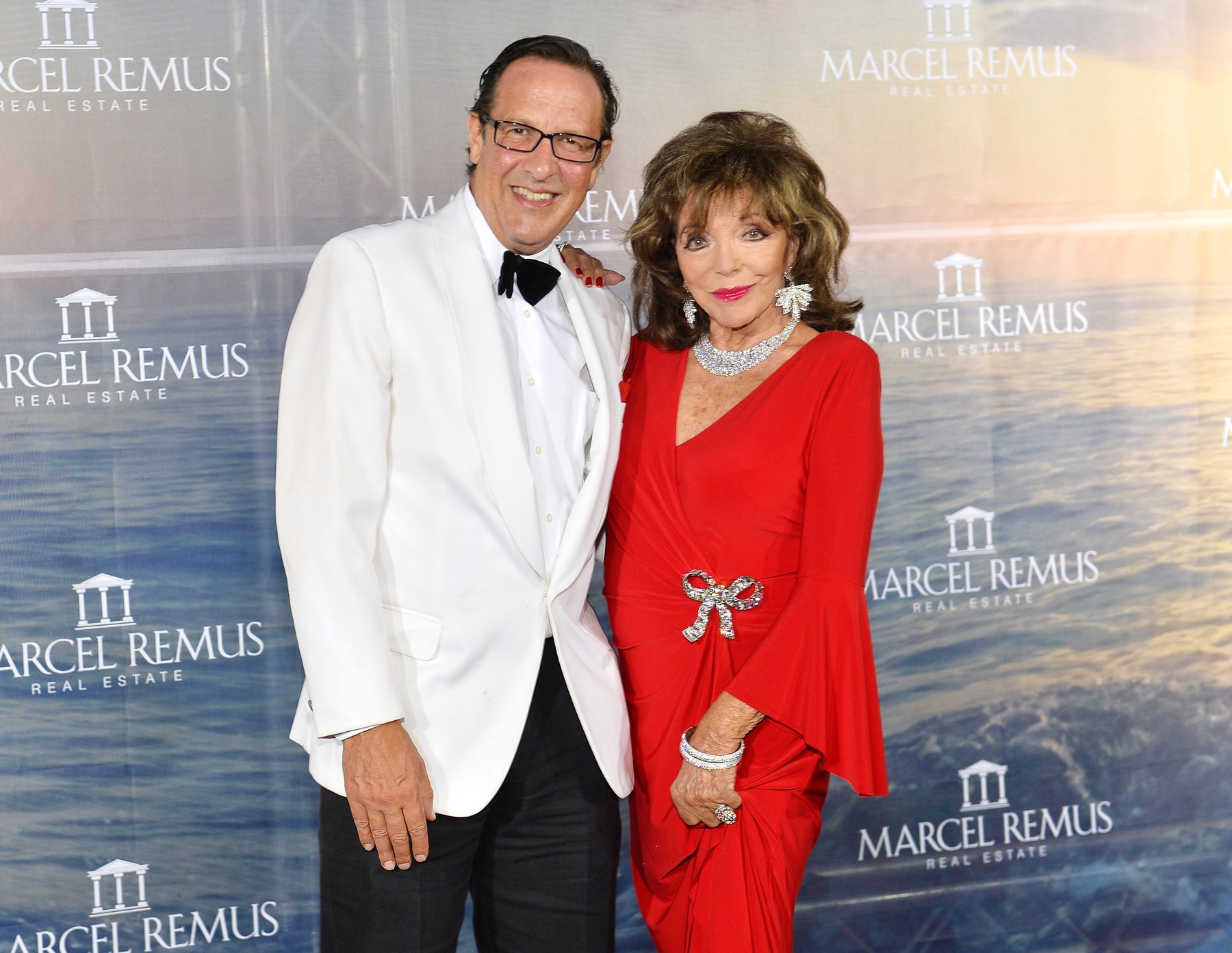 Joan Collins and Percy Gibson
Remus Charity Night, House of Son Amar, Mallorca, Spain - 05 Aug 2021,Image: 625669966, License: Rights-managed, Restrictions: , Model Release: no, Credit line: BabiradPicture / Shutterstock Editorial / Profimedia