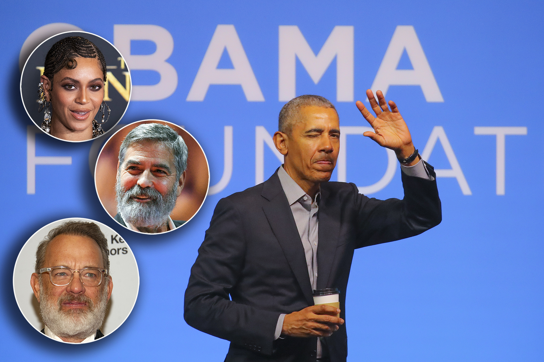 Obama Foundation event in Kuala Lumpur Bijonse, Džordž Kluni i Tom Henks barak obama