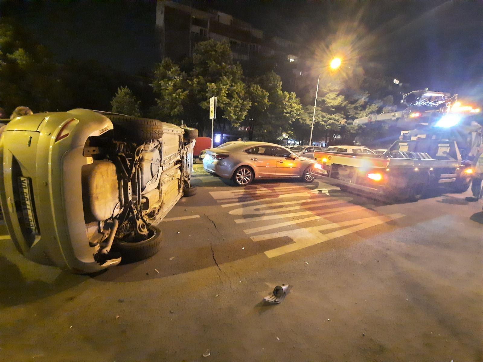 Prevrnut automobil u Goce Delčeva
