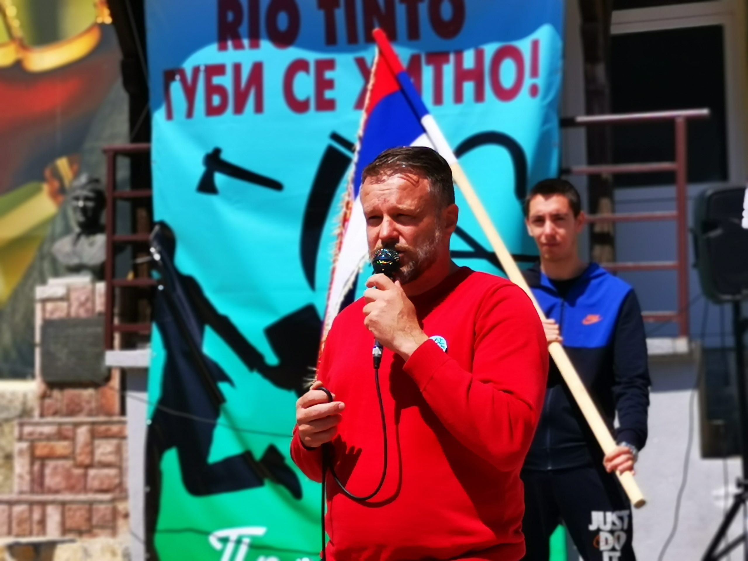 skup Pranjani, protest: pobedicemo rudarsku mafiju, Foto: Nenad Nešović/N2 a Ljubica insistira da je njena slika