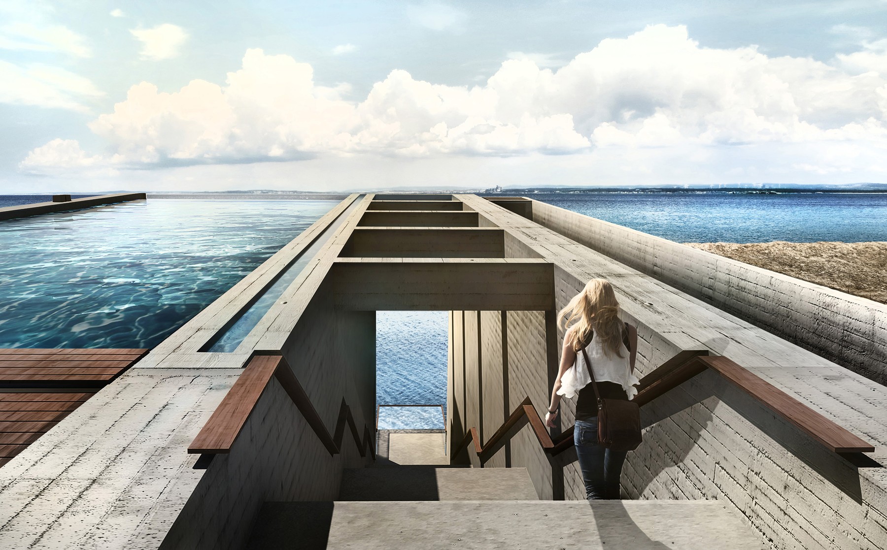 Cliff face holiday home