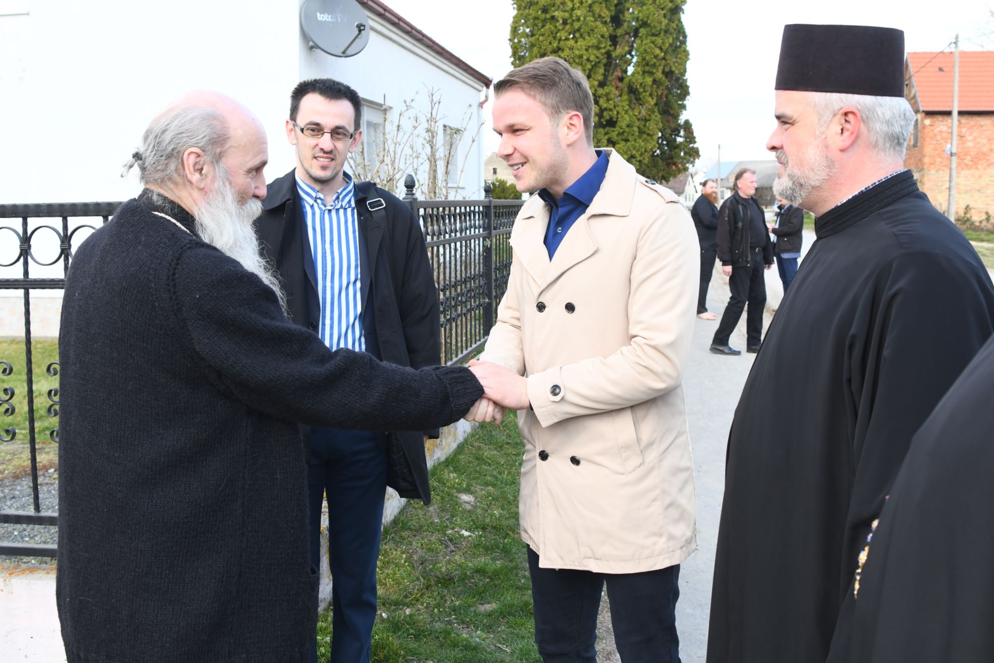 Jasenovac 28. februar 2021. Vladika Jovan Culibrk i Drasko Stanivukovic Foto:Goran Srdanov/Nova.rs