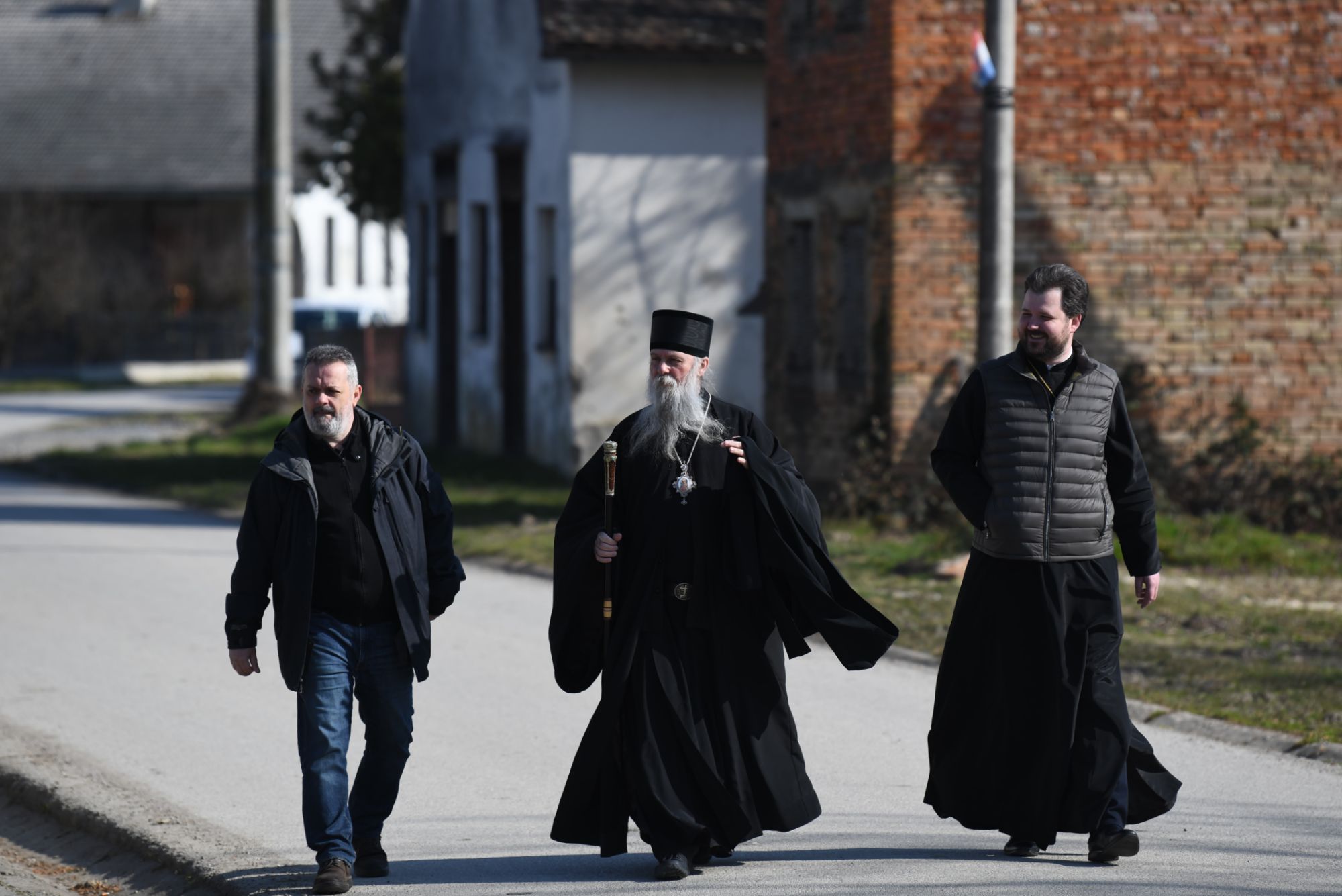 Jasenovac , crkva manastira Jasenovac 28. februar 2021. Vladika pakracko-slavonski Jovan Culibrk, liturgija  Foto: Goran Srdanov/Nova.rs
