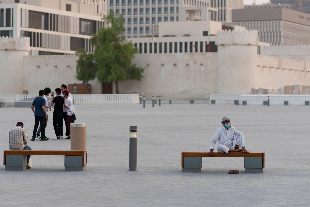 Citizens and residents venture out as Qatar has further eased its coronavirus restrictions, allowing a partial reopening of restaurants, mosques, beaches and parks starting from 1st July, 2020, launching Phase Two of the gradual reopening plan based on in
