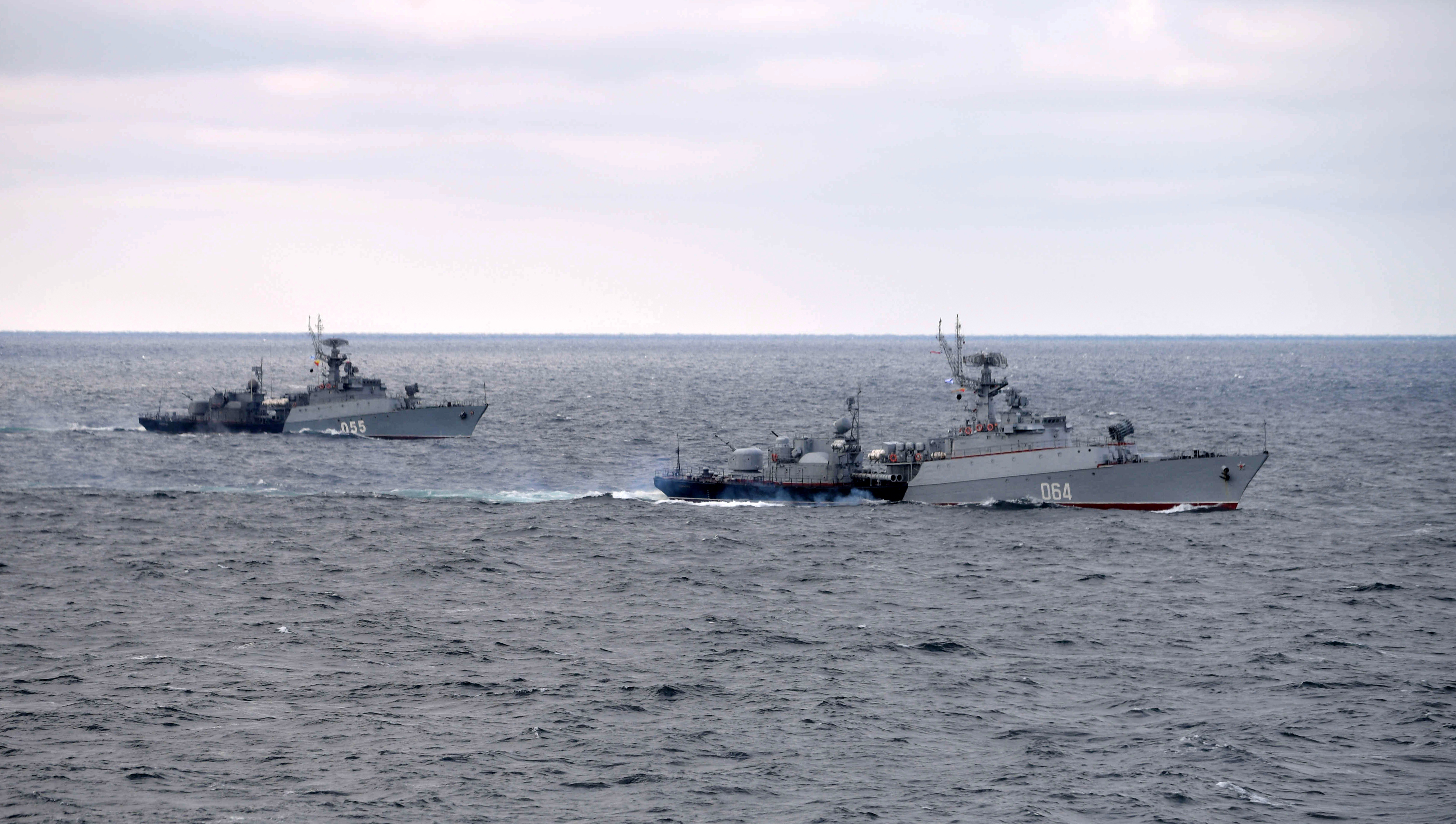 Joint exercise of the Northern and Black Sea fleets in the Black Sea