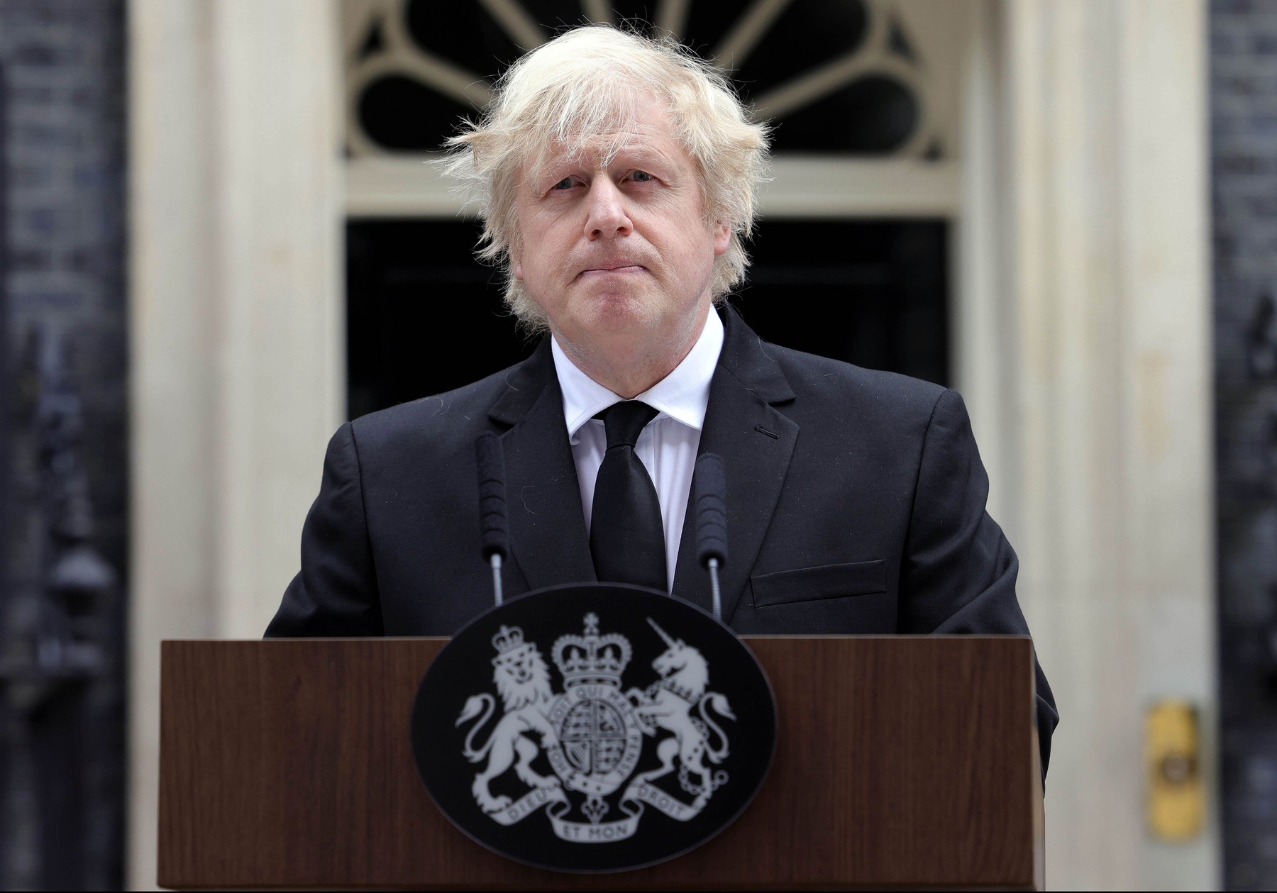Prime Minister Boris Johnson has paid tribute to Prince Philip outside 10 Downing Street.He said: "We remember the duke... above all for his steadfast support for Her Majesty the Queen."