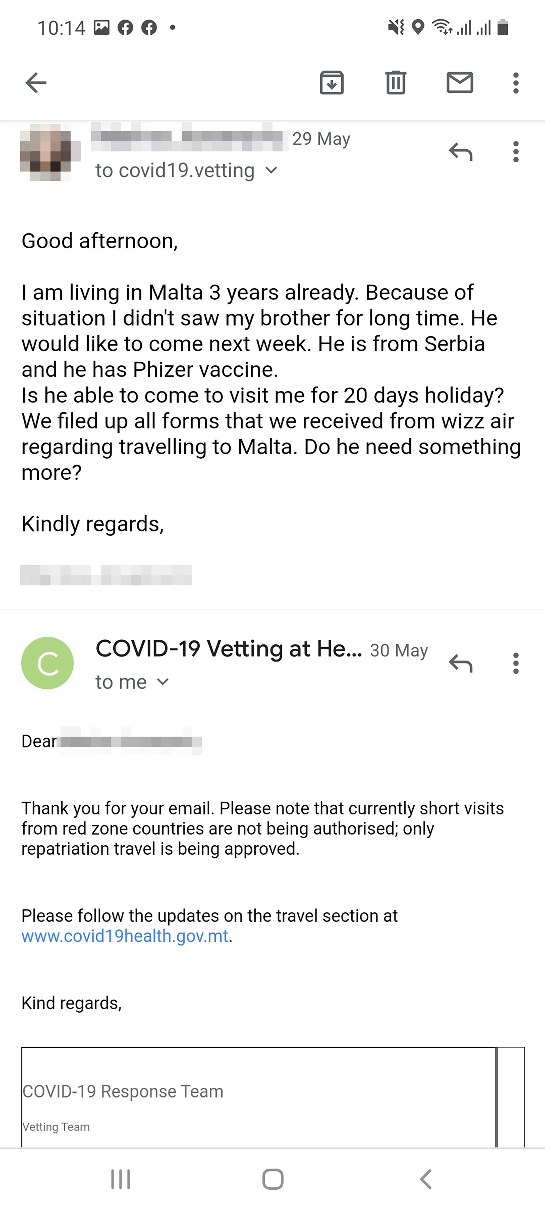 Srbi sa Malte, Malta