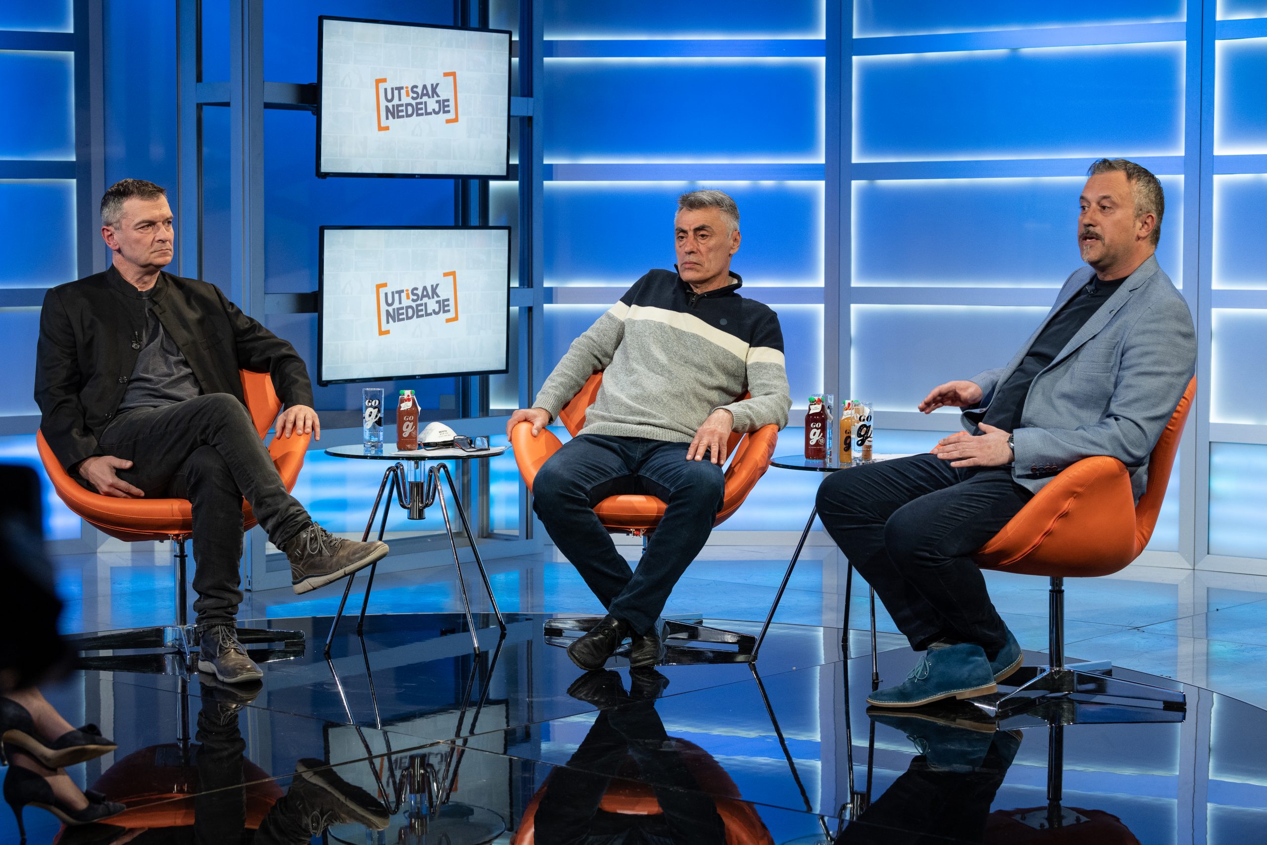 Beograd 07.03.2021. Aleksandar Jovanović Ćuta, Milenko Jovanović, Miroslav Mijatović, emisija Utisak nedelje Foto: Ivan Dinić/Nova S