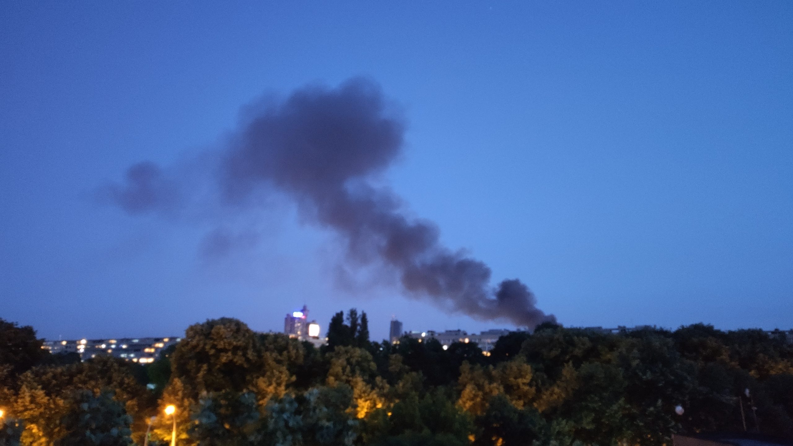 Novi Beograd, požar blok 37