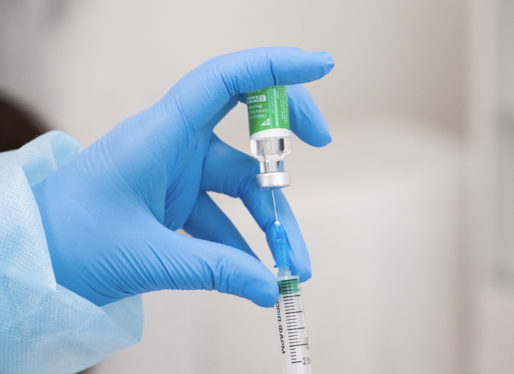 The start COVID-19 vaccination in Ukraine.