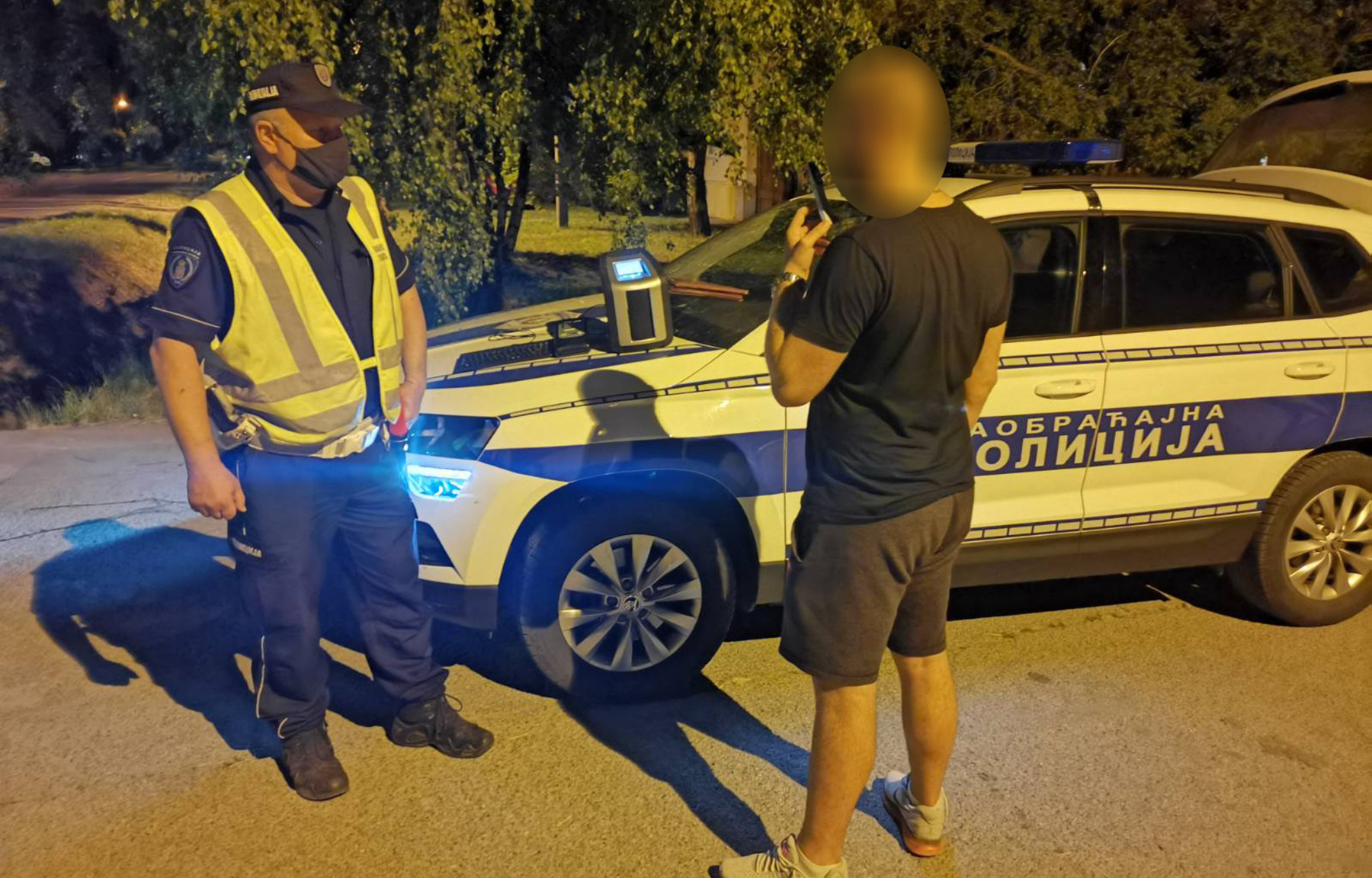 Policijska akcija „Alcohol and Drugs Marathon“, test droga policija saobracaj