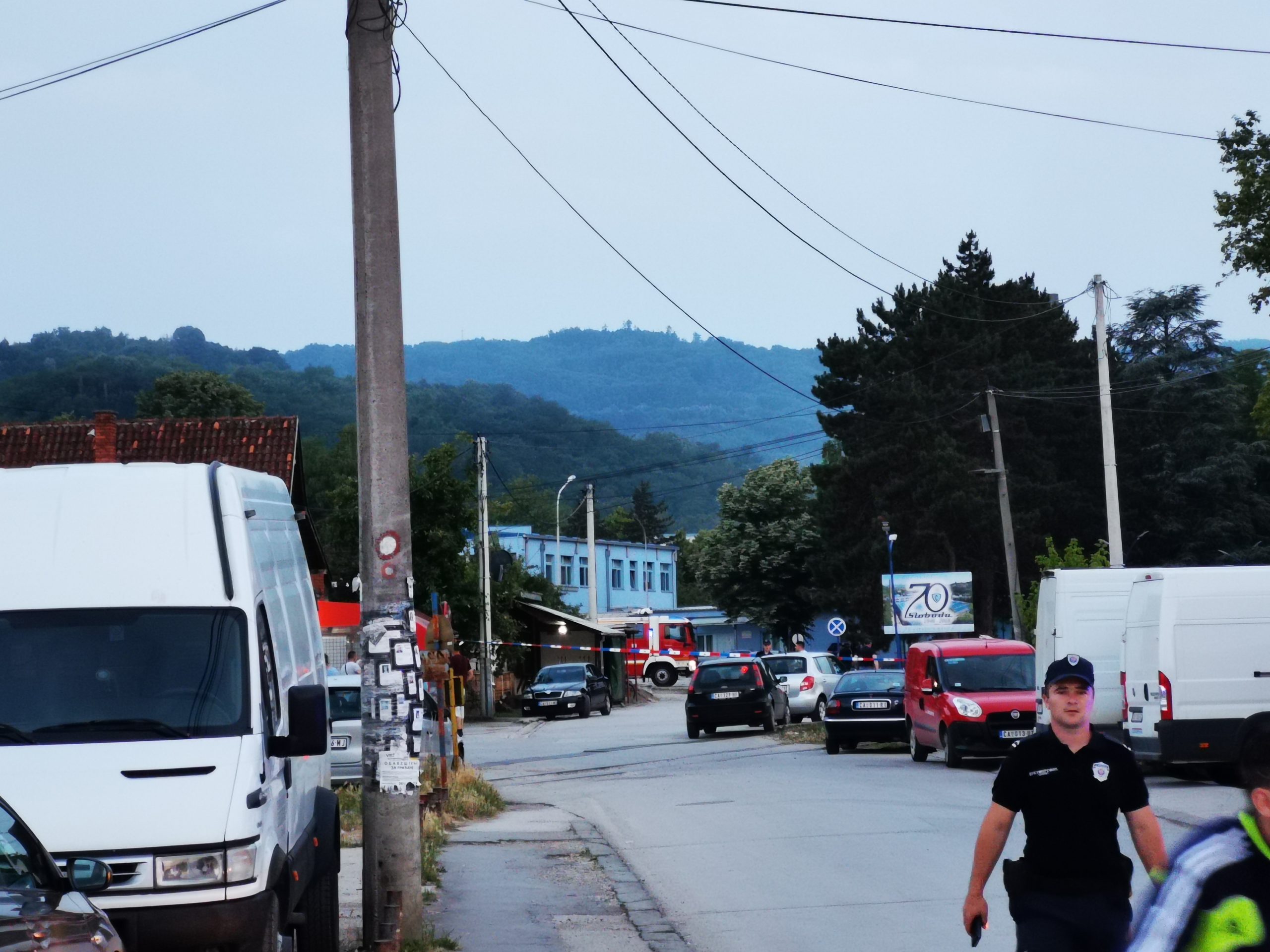 Čačak, 19.06.2021. Nova eksplozija u Slobodi u Čačku, fabrika Sloboda Čačak, eksplozija, policija Foto: Nenad Nešović
