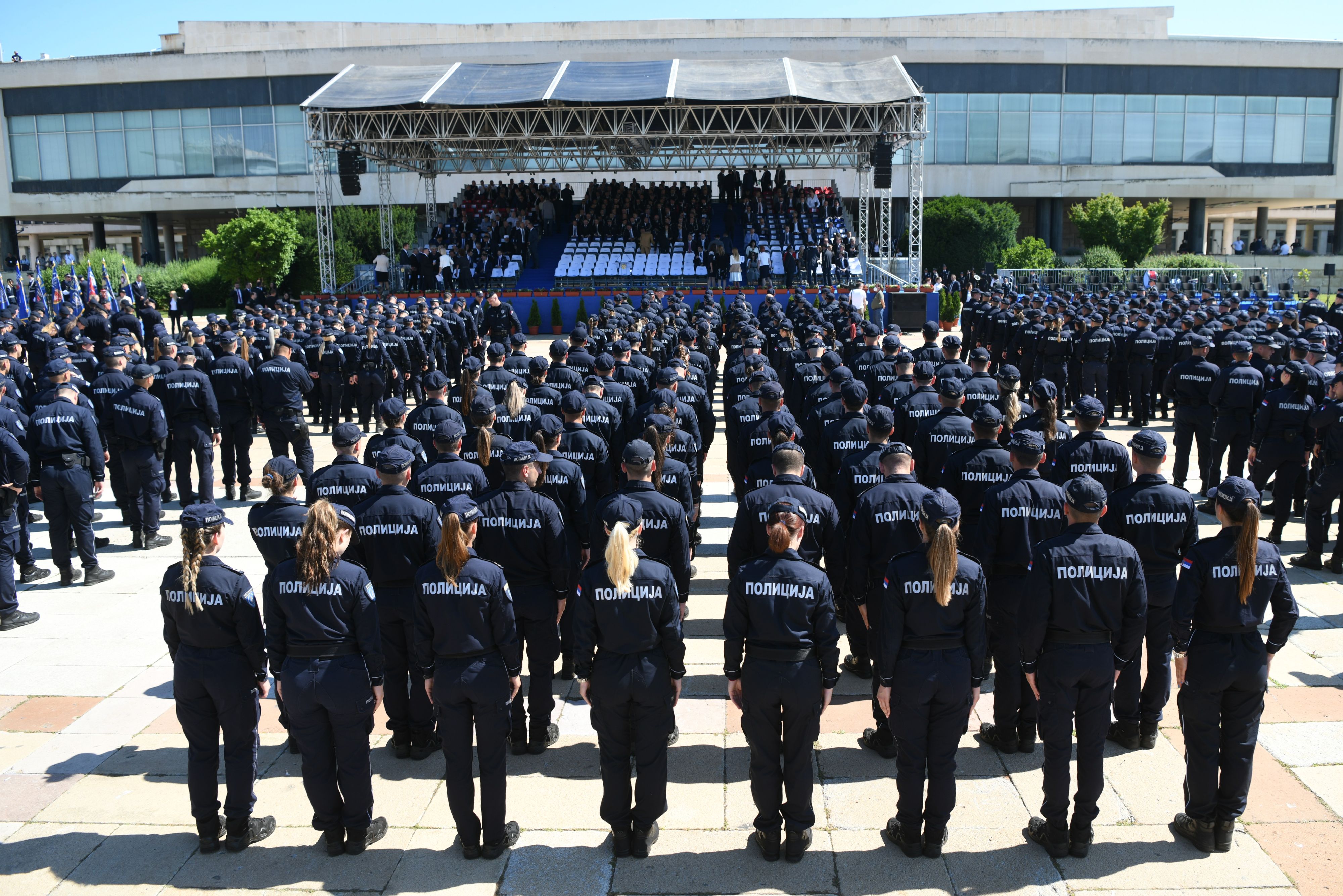 Beograd 20. jun 2021. Centralna manifestacija povodom Dana Ministarstva unutrasnjih poslova (MUP) i Dana policije na platou ispred Palate Srbija u Novom Beogradu policija Foto:Goran Srdanov/Nova.rs
