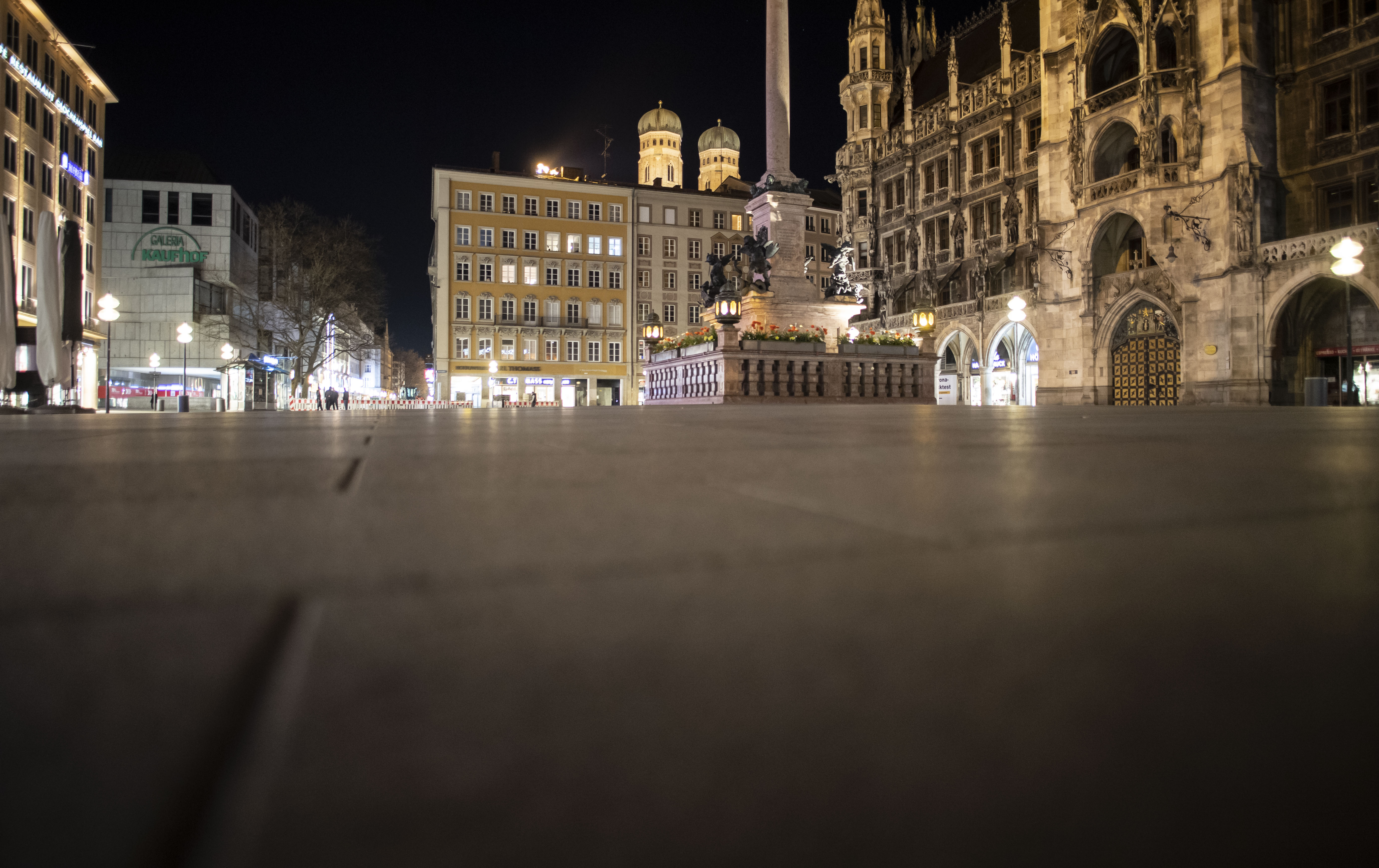 Germany lockdown against coronavirus pandemic in Munich